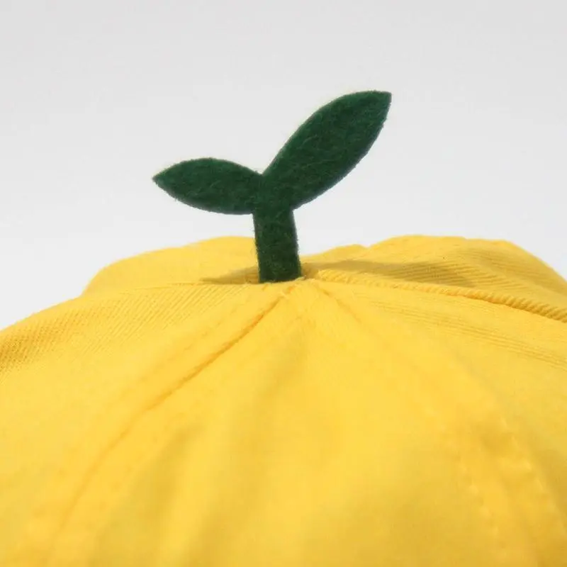 Children Little Yellow Fisherman Hat Cartoon Kindergarten Students Adult Cute Giraffe Leaf Cotton Bucket Hat