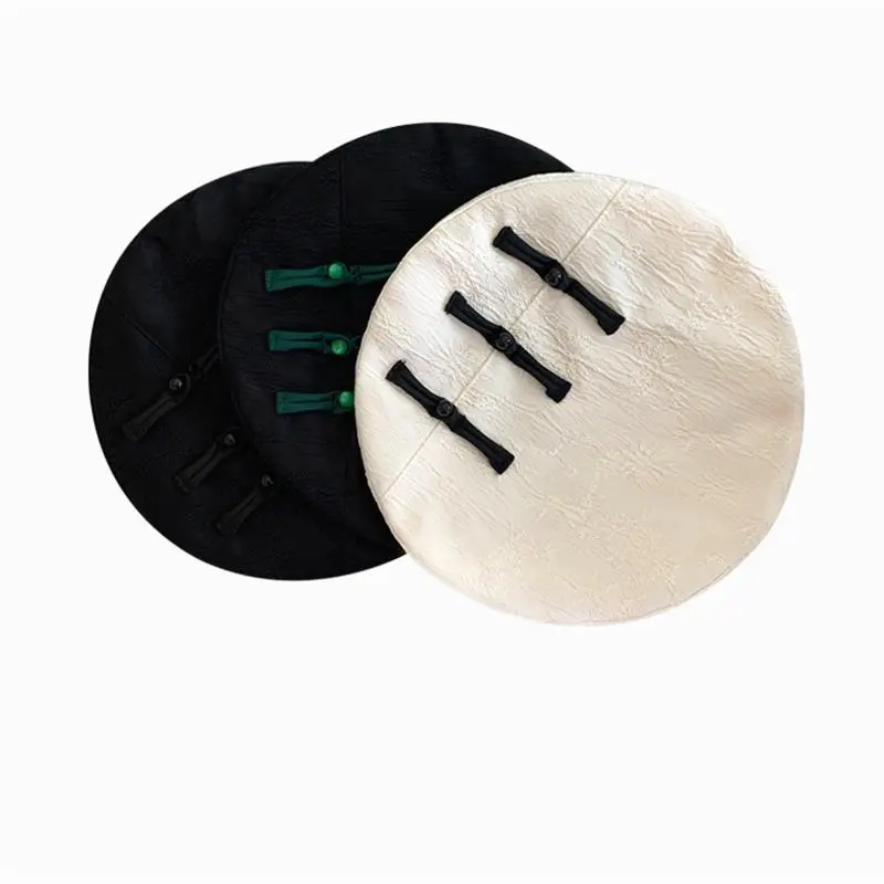 Spring Summer Chinese Style Buckle Designer Berets Breathable Elegant Painter Hats for Woman Gorras
