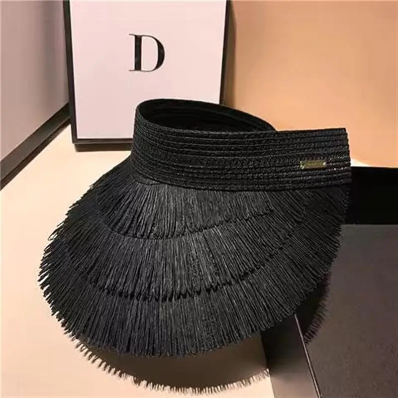 Personality Leopard Print Fashion Women Empty Top Hat Baseball Cap Brim Peaked Tide Sun Visor Hat