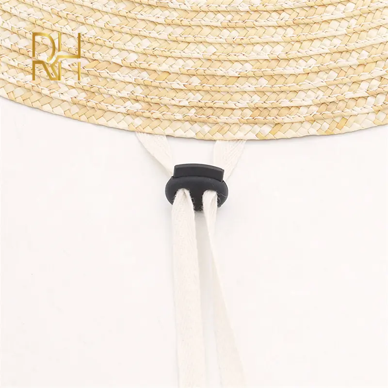 New Stylish Wholesale Coolie Wheat Straw Bamboo Cone Sun Hat Garden Farmer Fishing Cap With Windproof Rope outdoor travel hat