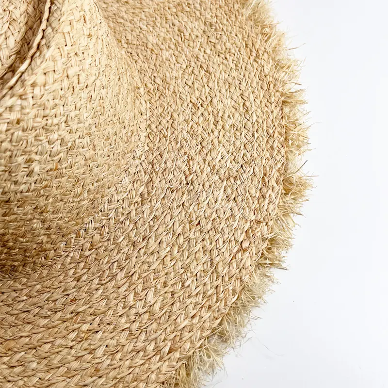 RH New Raffia Panama Straw Caps Summer Black Ribbon Women Wide Brim Sun Cap UV Protection Fedora Grass Beach Hat