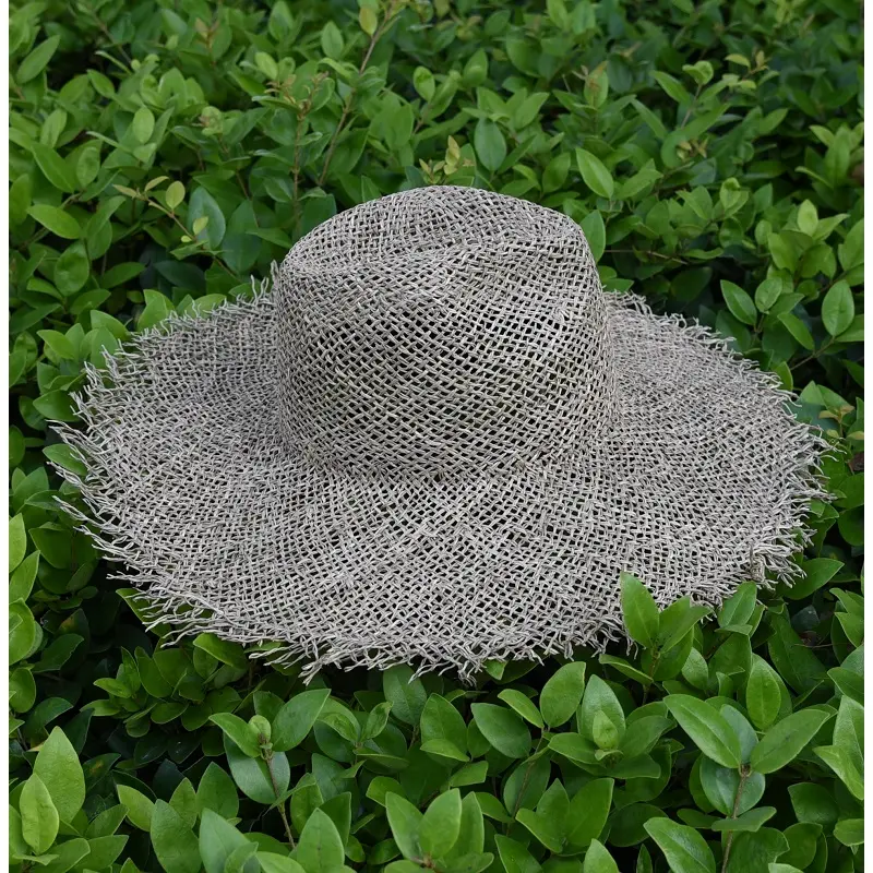 2022 Fashion Women's Summer Hat Breathable Salt Sea Panama Jazz Grass Beach Sun Cap For Vacation Travel Fedora Straw Hat RH