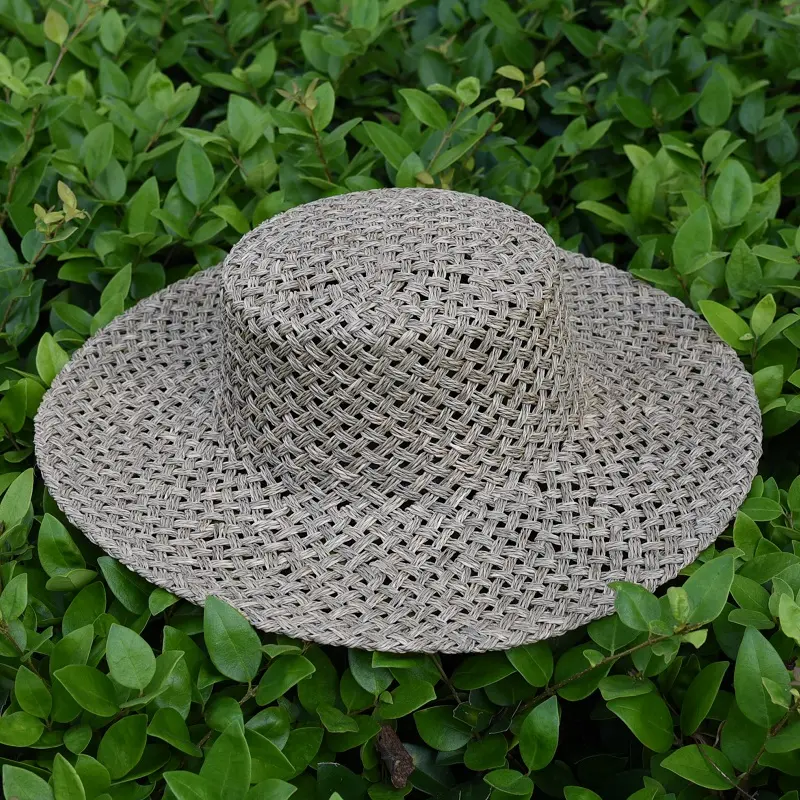 2022 Fashion Women's Summer Hat Breathable Salt Sea Panama Jazz Grass Beach Sun Cap For Vacation Travel Fedora Straw Hat RH