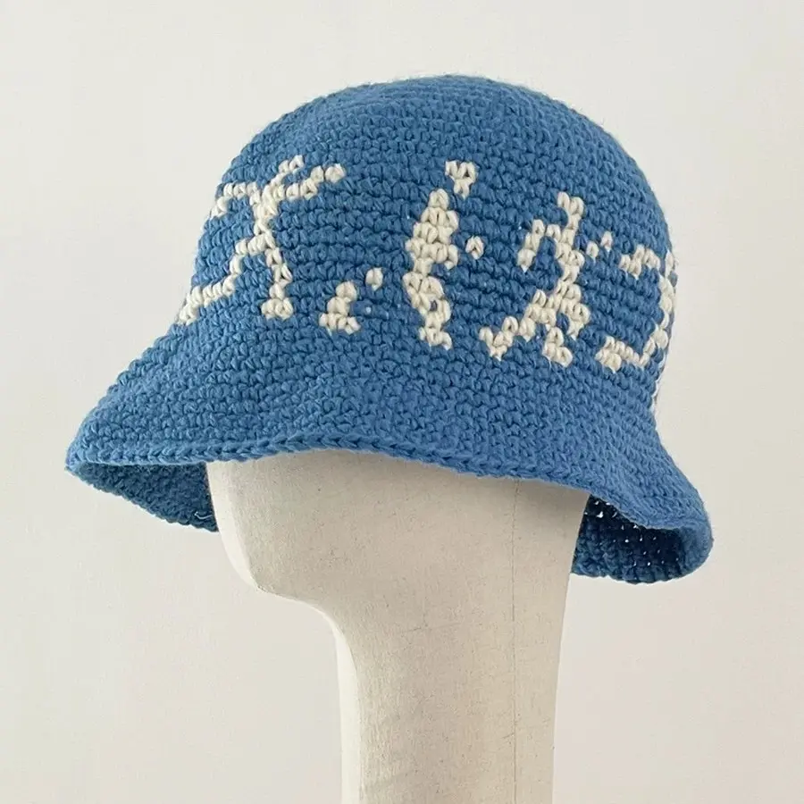Fashion Warm Crochet Knit Fisherman Custom Handmade Design Retro Artistic Women Person Walking Bucket Cap