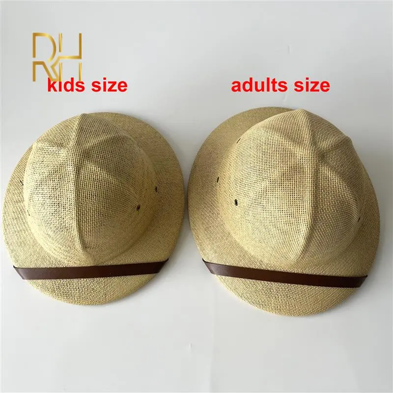Fashion Vietnam War Army Hat Women Men British Explorer Straw Helmet Summer Boater Bucket Sun Hat Unisex Jungle Miners Cap RH