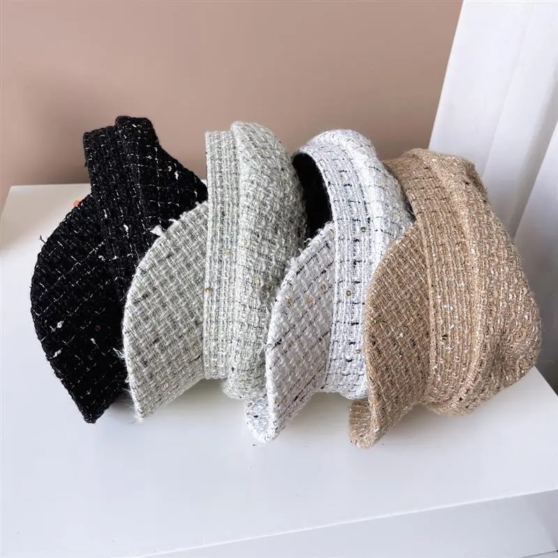 Women Newsboy Cap Autumn Winter Pearl Ribbon Felt Hats For Women Vintage Thick Octagonal Cap Female Casual Boina