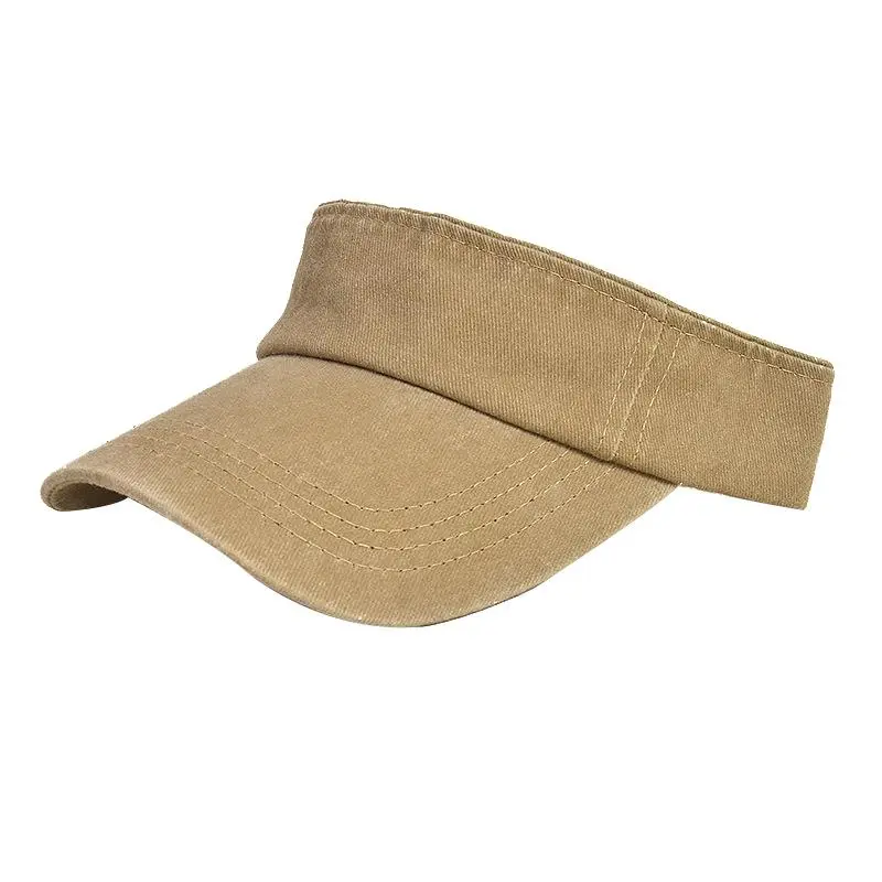 Wash Cotton Twill Sports Top Casual Denim Sun Baseball Cap Men Women Empty Visors Hat