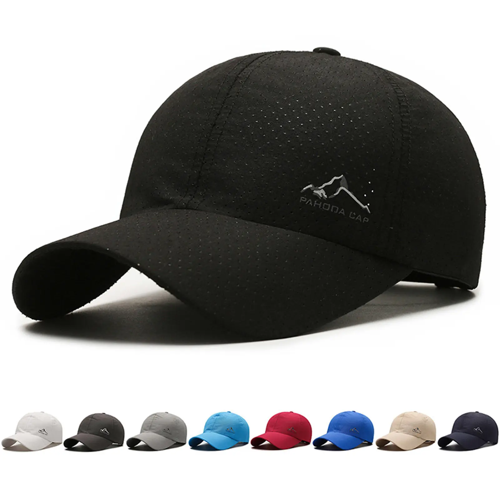 Summer Baseball Cap For Men And Women Sweat Absorbed Quick Drying Breathable Sun Hat Simple And Stylish Adjustable Duckbill Hats