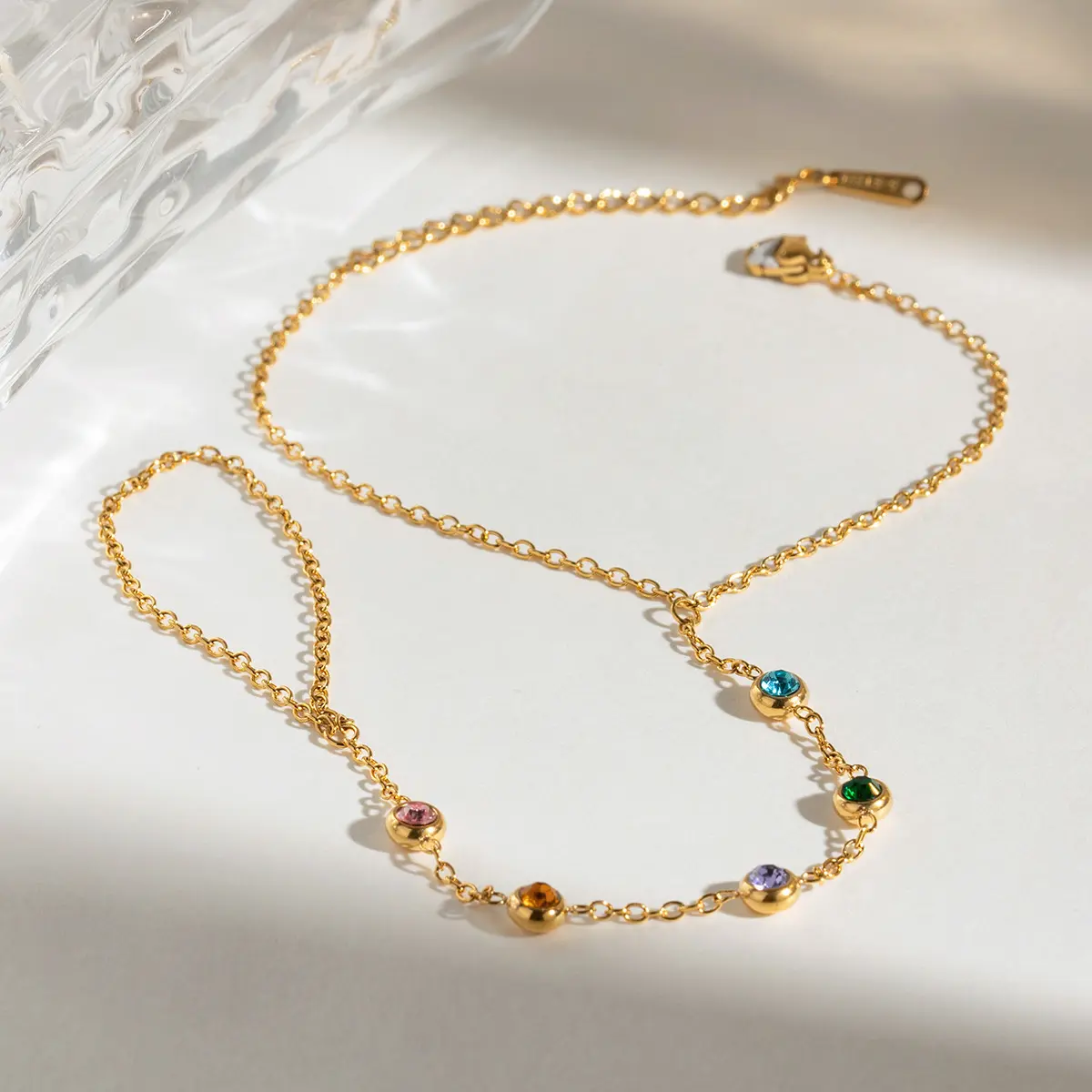 Bohemian Style Finger Bracelet Beaded Hand Jewelry And Chain Ring For Women Sexy Finger Decoration Chain Jewelry Hand Accessory
