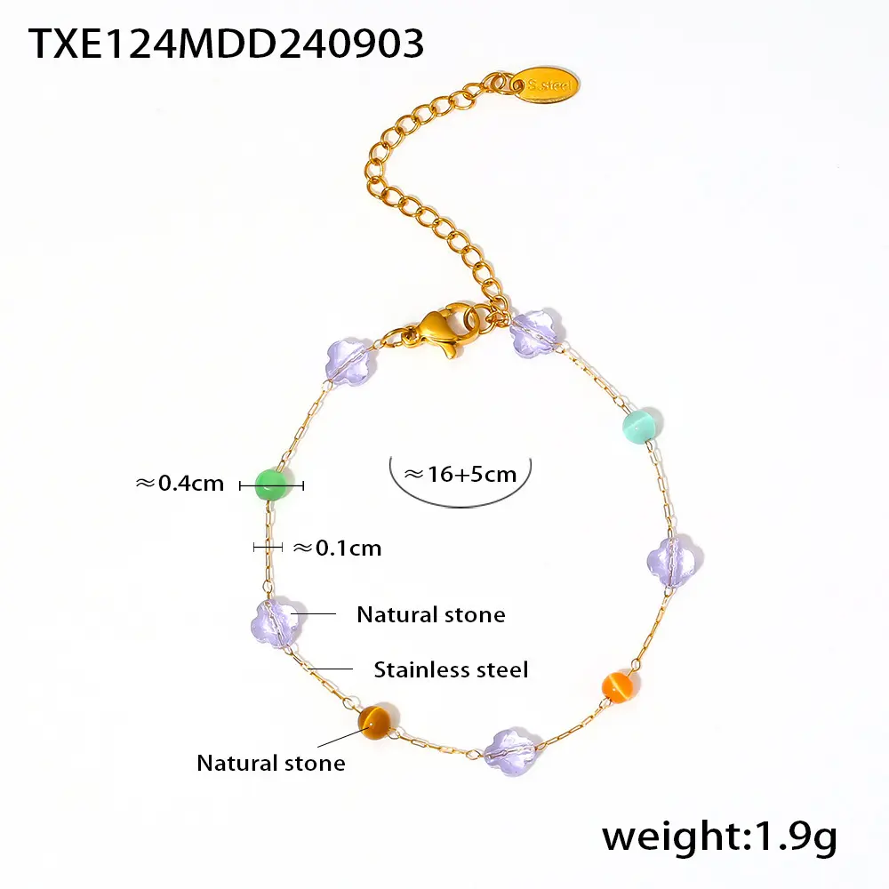 Ins Natural Stone Necklace For Women Boho Bead Neck Chain Exquisite Collarbone Chain Dopamine Jewelry Neck Accessories 1pc