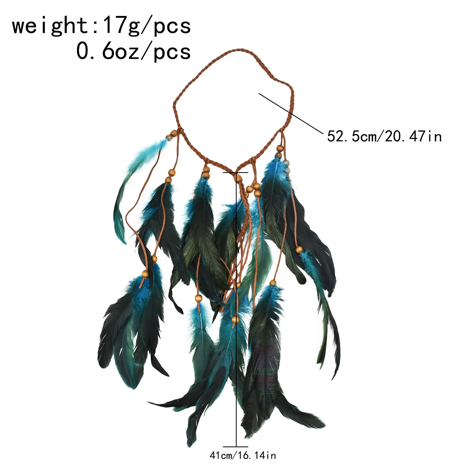 Retro Ethnic Style Headband Bohemian Linen Fringe Feather Headband For Women Elegant Hair Accessories Girls Photography Props