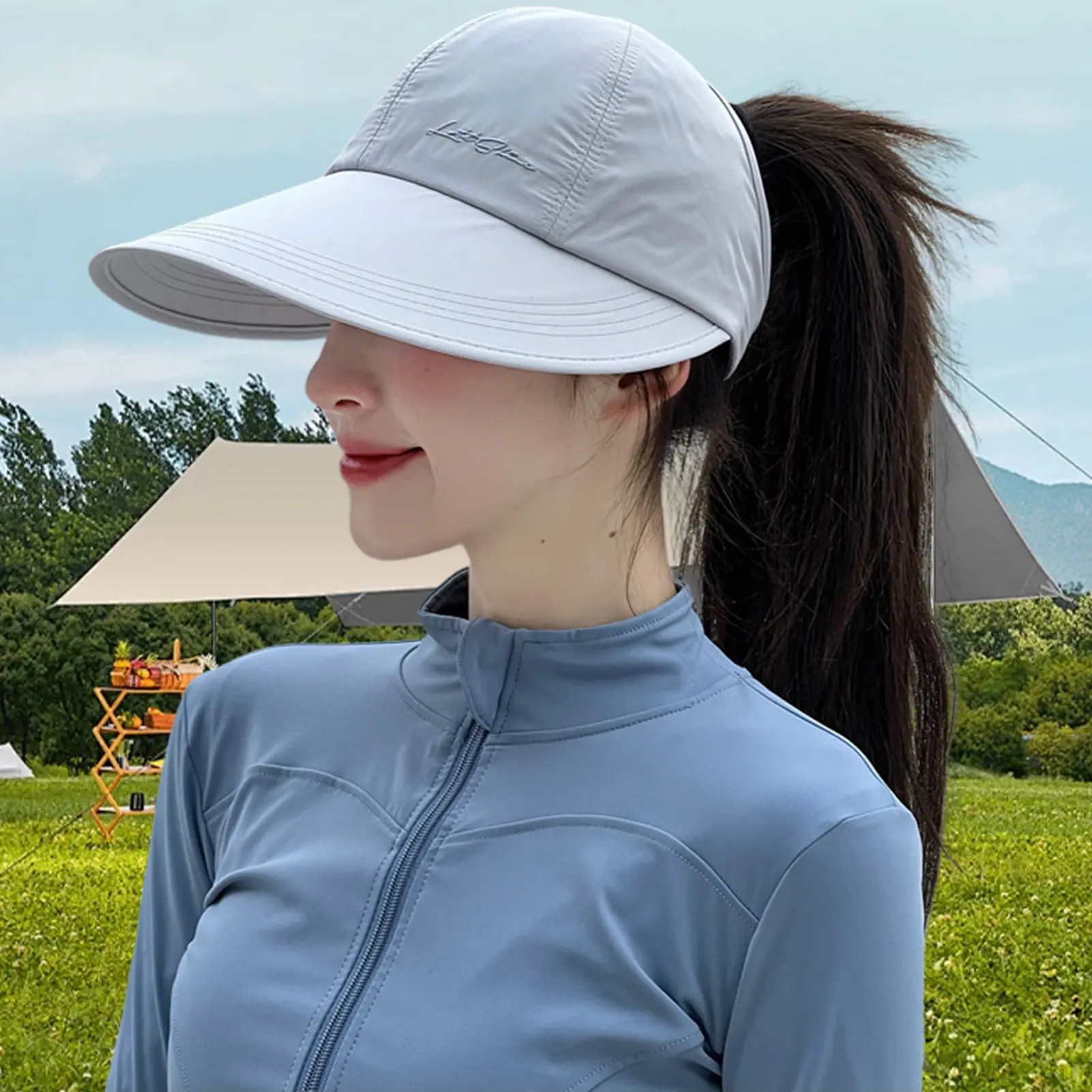 Outdoor Sun Hat For Women Breathable Quick Drying Baseball Cap Lightweight And Breathable Open Top Wide Brimmed Hat Duckbill Cap