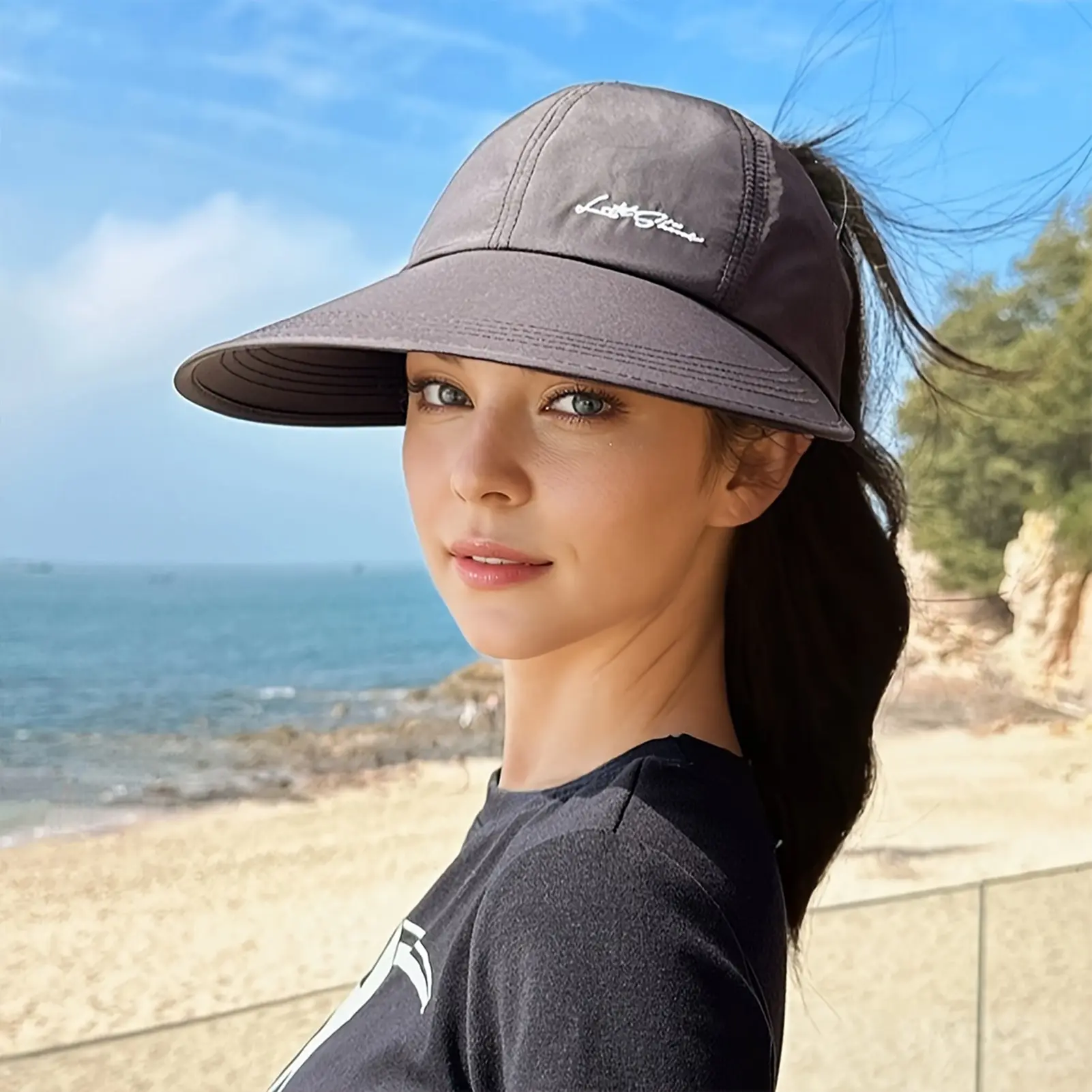 Outdoor Sun Hat For Women Breathable Quick Drying Baseball Cap Lightweight And Breathable Open Top Wide Brimmed Hat Duckbill Cap