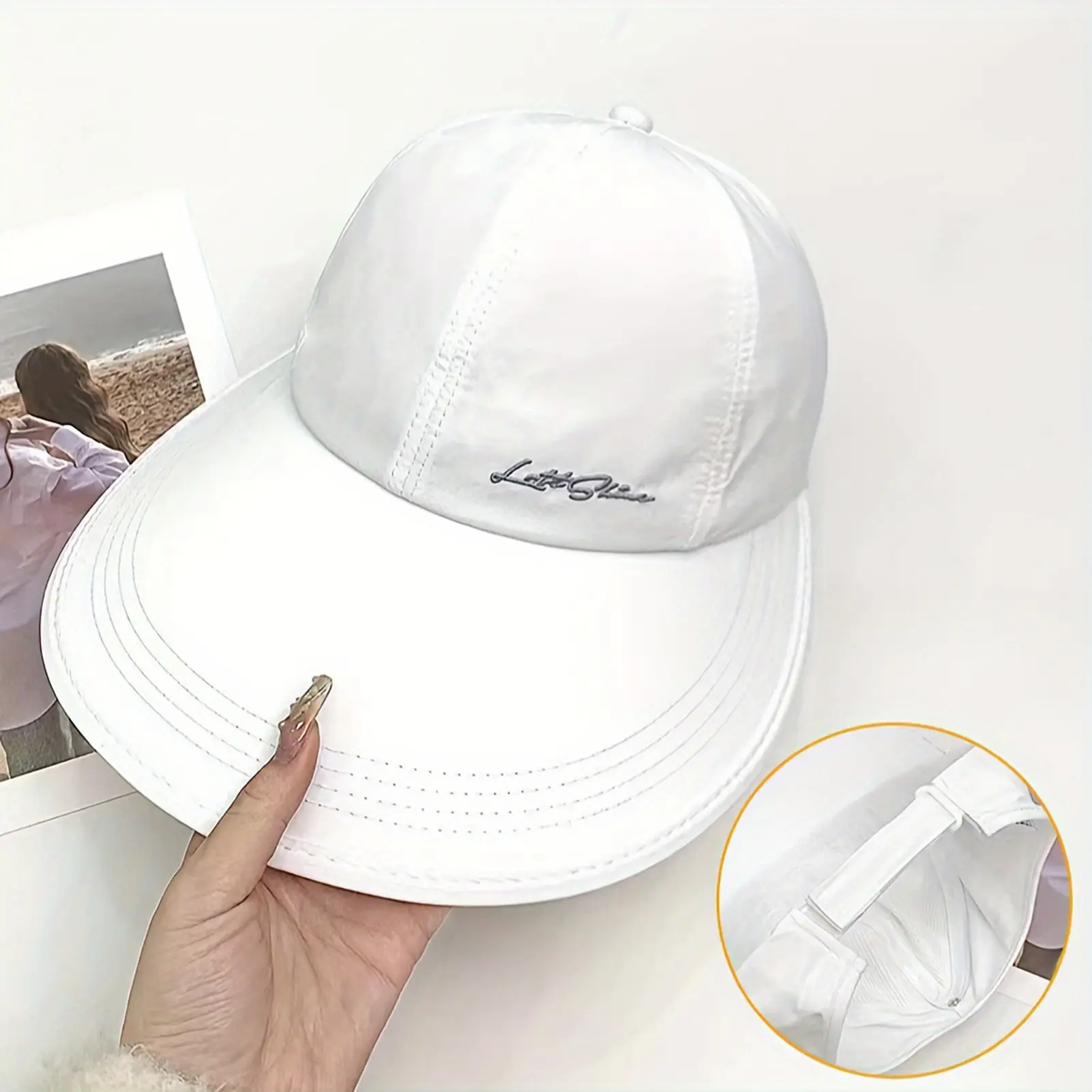 Outdoor Sun Hat For Women Breathable Quick Drying Baseball Cap Lightweight And Breathable Open Top Wide Brimmed Hat Duckbill Cap
