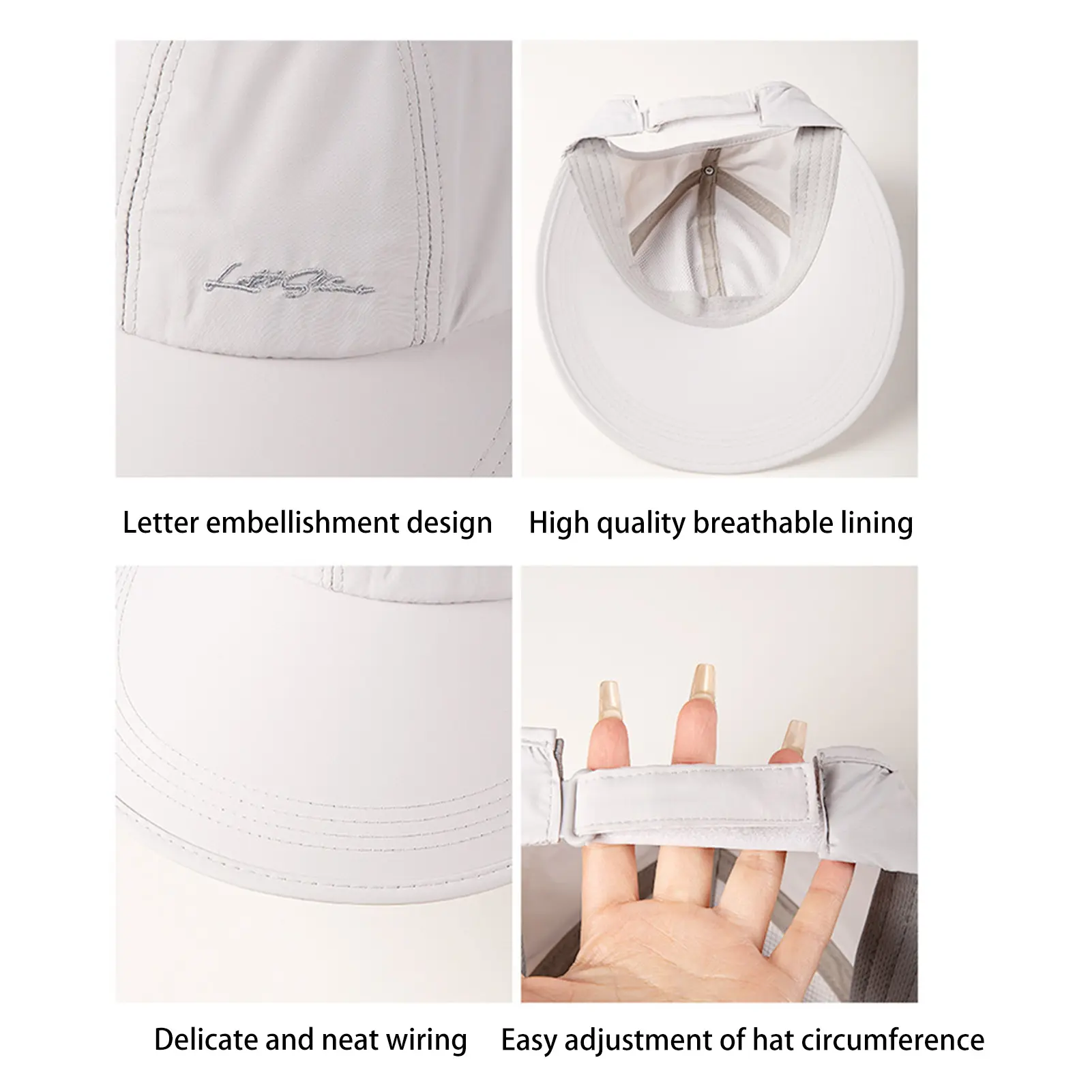 Outdoor Sun Hat For Women Breathable Quick Drying Baseball Cap Lightweight And Breathable Open Top Wide Brimmed Hat Duckbill Cap
