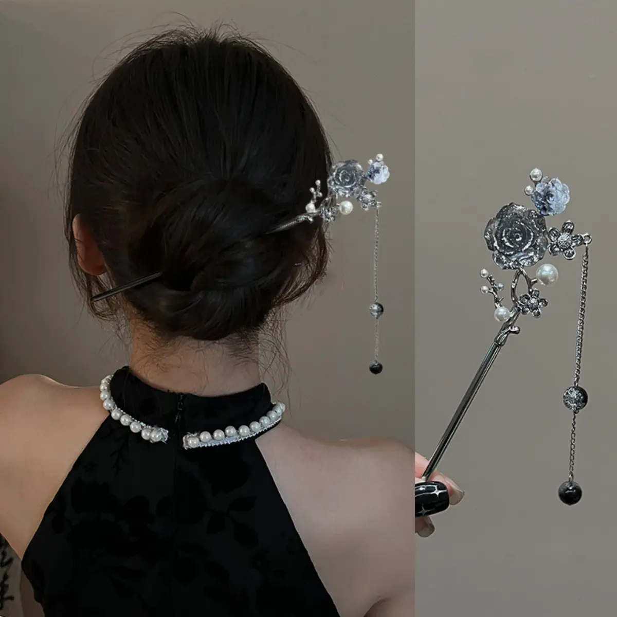 Elegant Butterfly Tassel Hairpin For Women Exquisite Neo-chinese Style Hair Stick Girls Vintage Metal Jewelry Hair Accessories