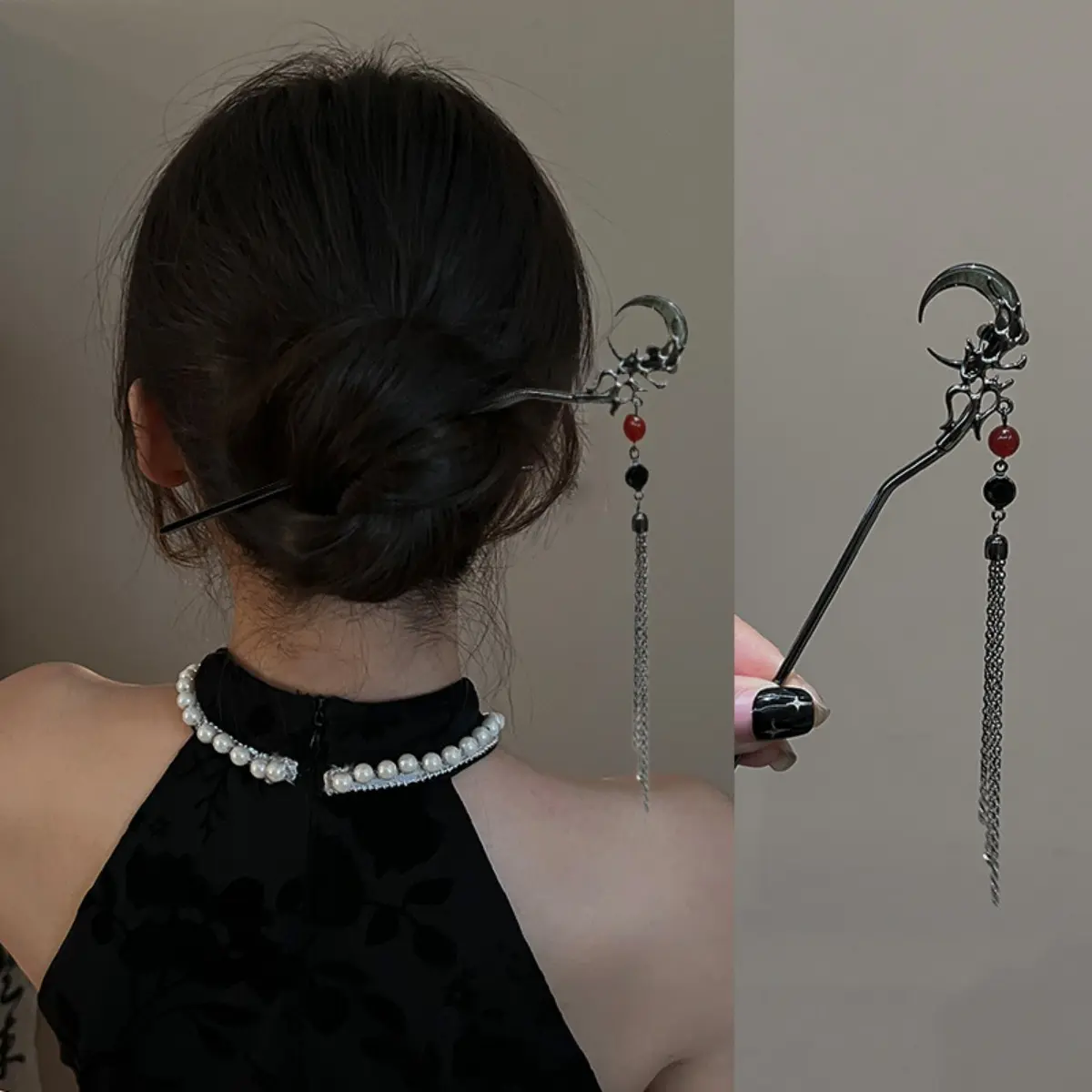 Elegant Butterfly Tassel Hairpin For Women Exquisite Neo-chinese Style Hair Stick Girls Vintage Metal Jewelry Hair Accessories
