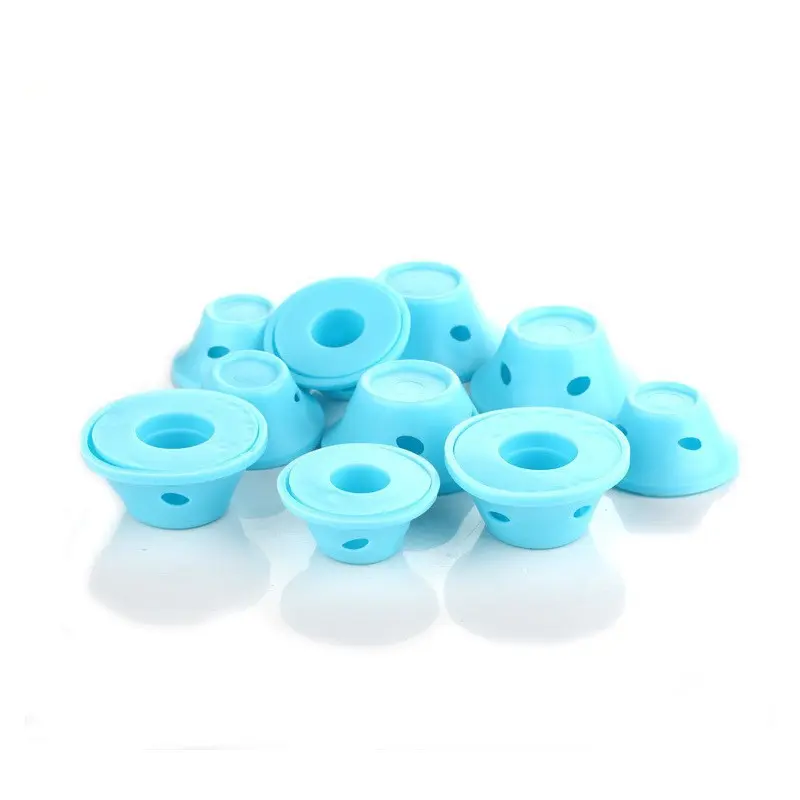 2/10/20/40pcs Rubber Hair Curlers Silicone Heatless Hair Rollers For Women Hairdressing Salon Hair Curler DIY Hair Styling Tools