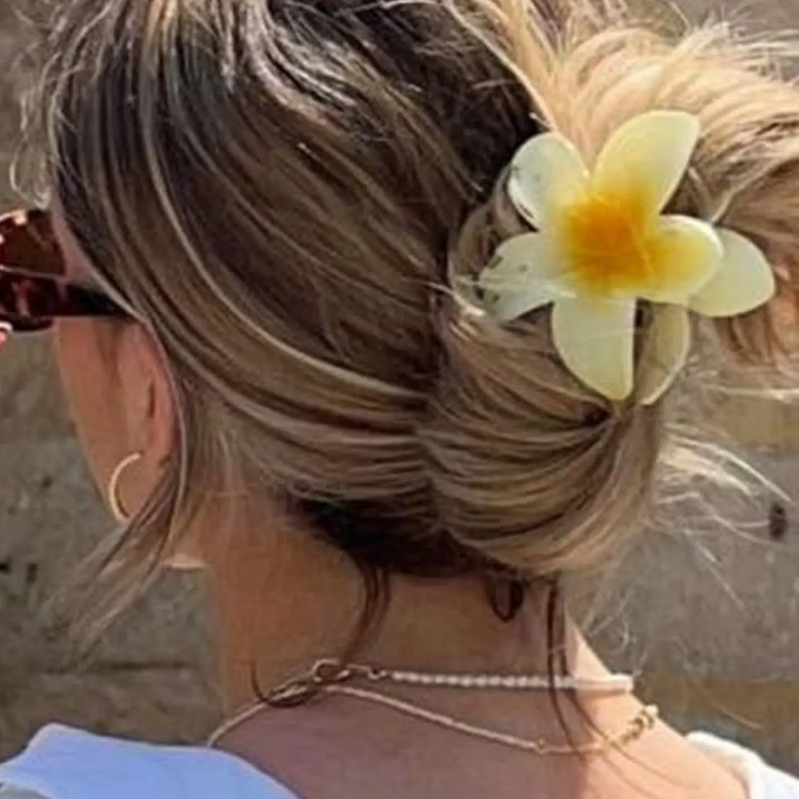 1/4/6pcs Flower Claw Clips For Women Summer Sweety Flower Shape Acetic Acid Hair Clip Elegant Bohemia Style Hair Accessories