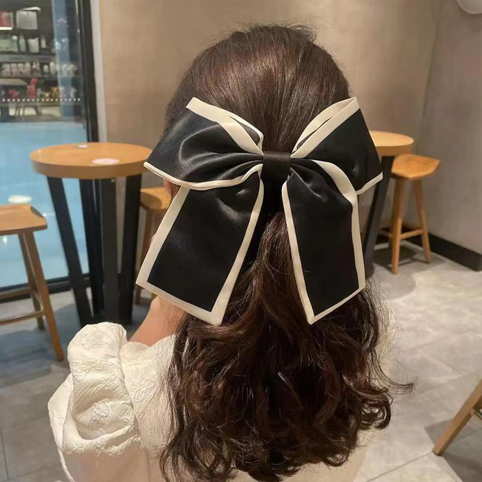 1/2pcs Elegant Hair Ties For Women Sweety Bowknot Hair Rope Girls Fashionable Daily Life Hair Accessory Trendy Hair Ropes