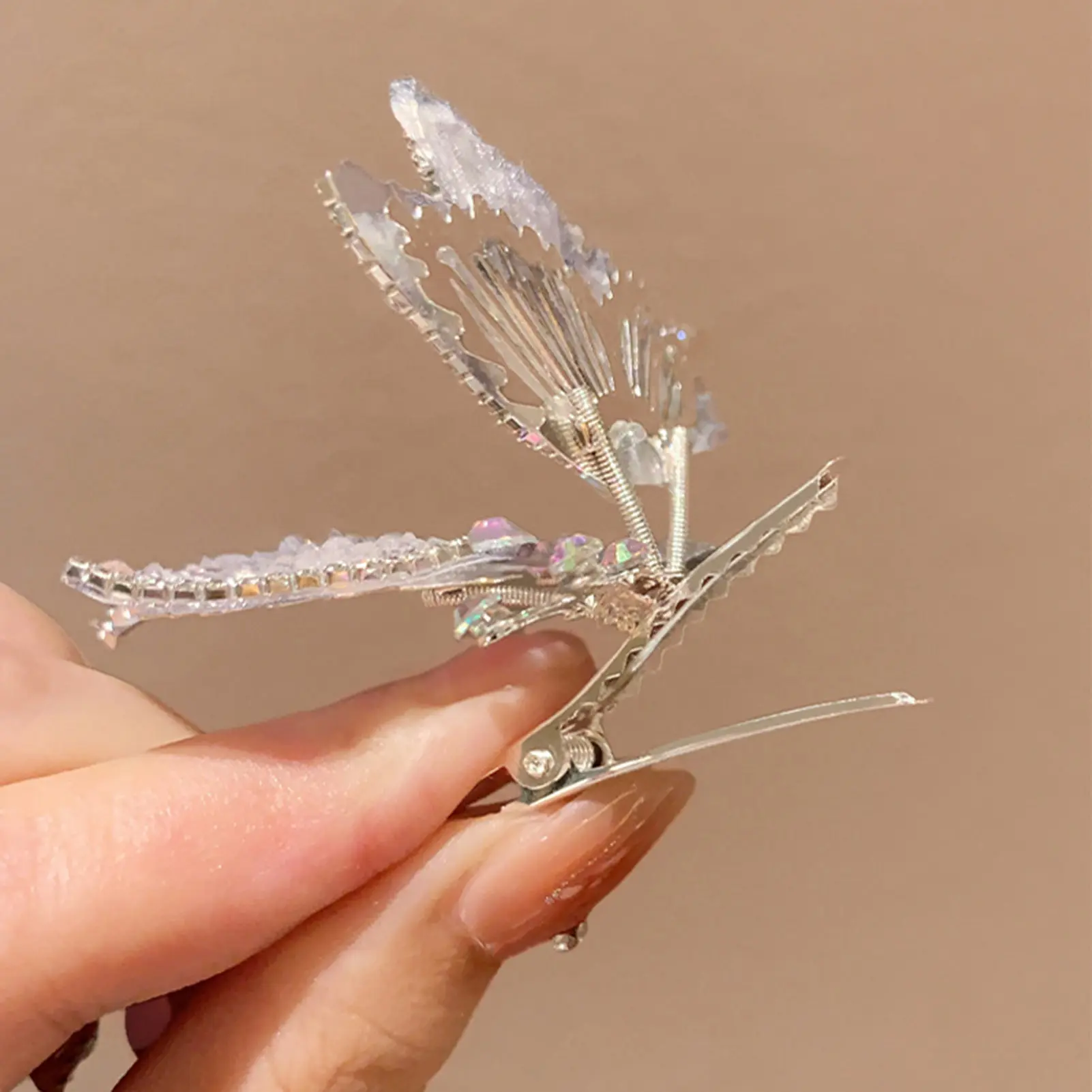 Creative Activity Butterfly Hair Clip For Women Girls Exquisite Rhinestone Gradient Butterfly Hair Clips Cute Hair Accessories