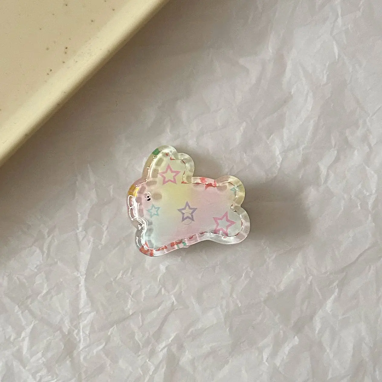 Y2K Bunny Hair Clip For Women Girls Sweety Acrylic Duckbill Clip Rabbit Shaped Jelly Colored Hair Clip Hair Accessory 1/5/10pcs