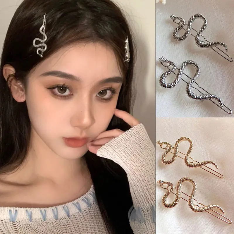Y2K Style Hair Clips Vintage Punk Metal Barrettes For Women Girl Sweety Romantic Dopamine Glitter Metal Hair Accessories Hairpin