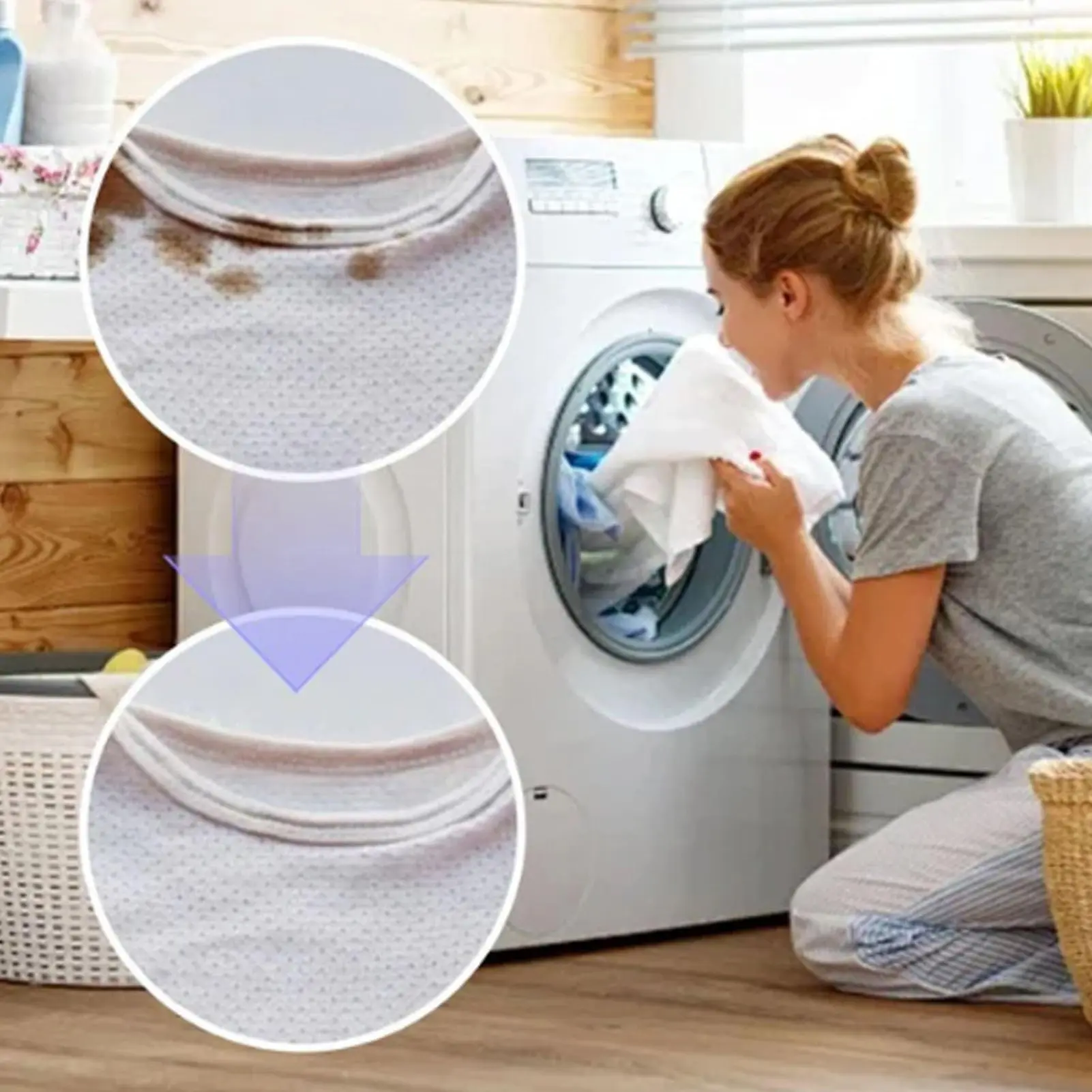 50pcs Laundry Beads 5-in-1 Water-soluble Multi-functional Laundry Gel Convenient Clothing Cleaning Solution Laundry Supplies