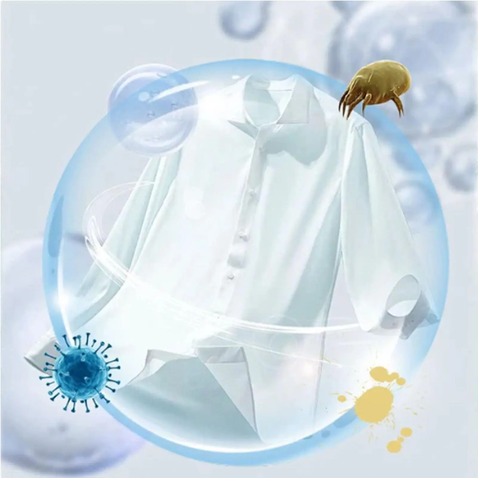 50pcs Laundry Beads 5-in-1 Water-soluble Multi-functional Laundry Gel Convenient Clothing Cleaning Solution Laundry Supplies