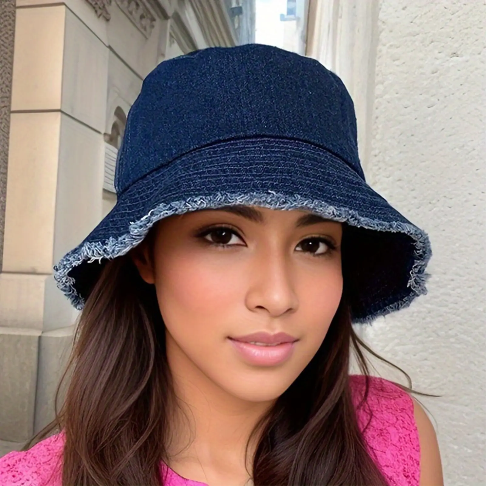 Summer Outdoor Fisherman Hat UV Protective Wide-brimmed Hat Fashionable Trendy Imitate Cowboy Big Eaves Hat Sunscreen Cap