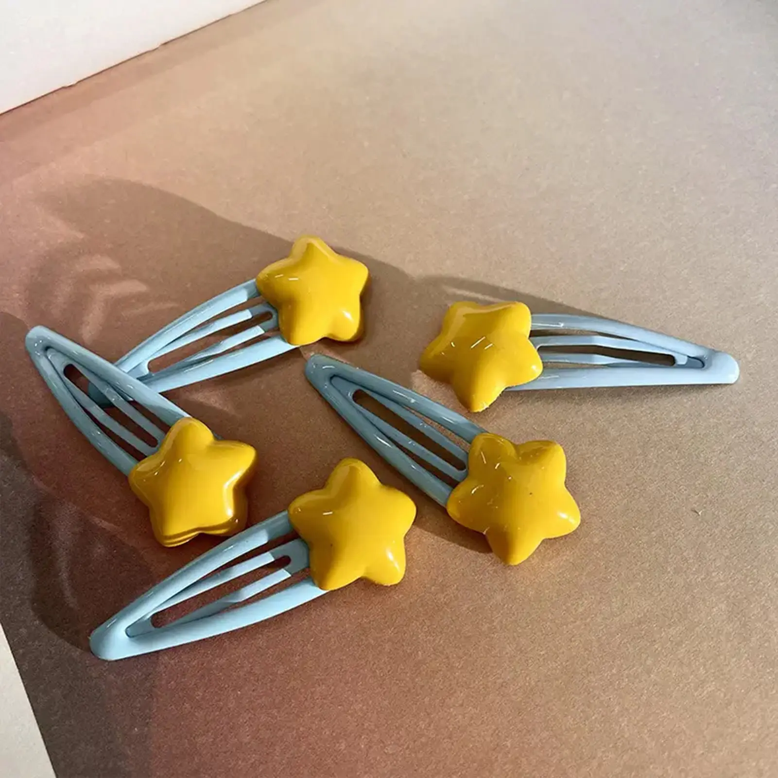 1/5/10/20pcs Hair Clips For Women Dopamine Yellow Blue Star BB Hair Clip Y2K Style Cute Hairpin Fashionab Girls Hair Accessories