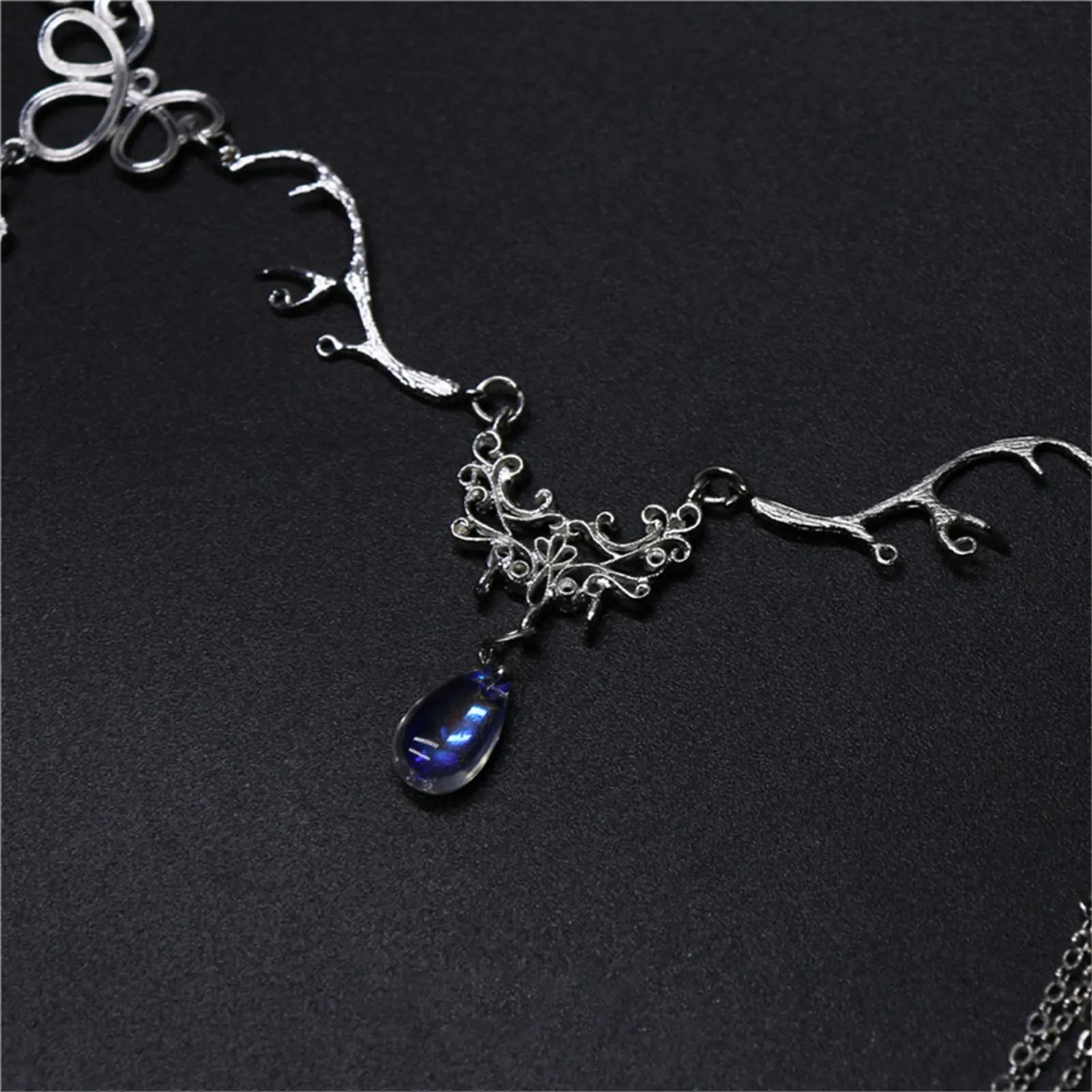 Fairy Crystal Headband For Women Western Region Style Eyebrow Chain Ancient Style Hanfu Forehead Decoration Hair Accessories