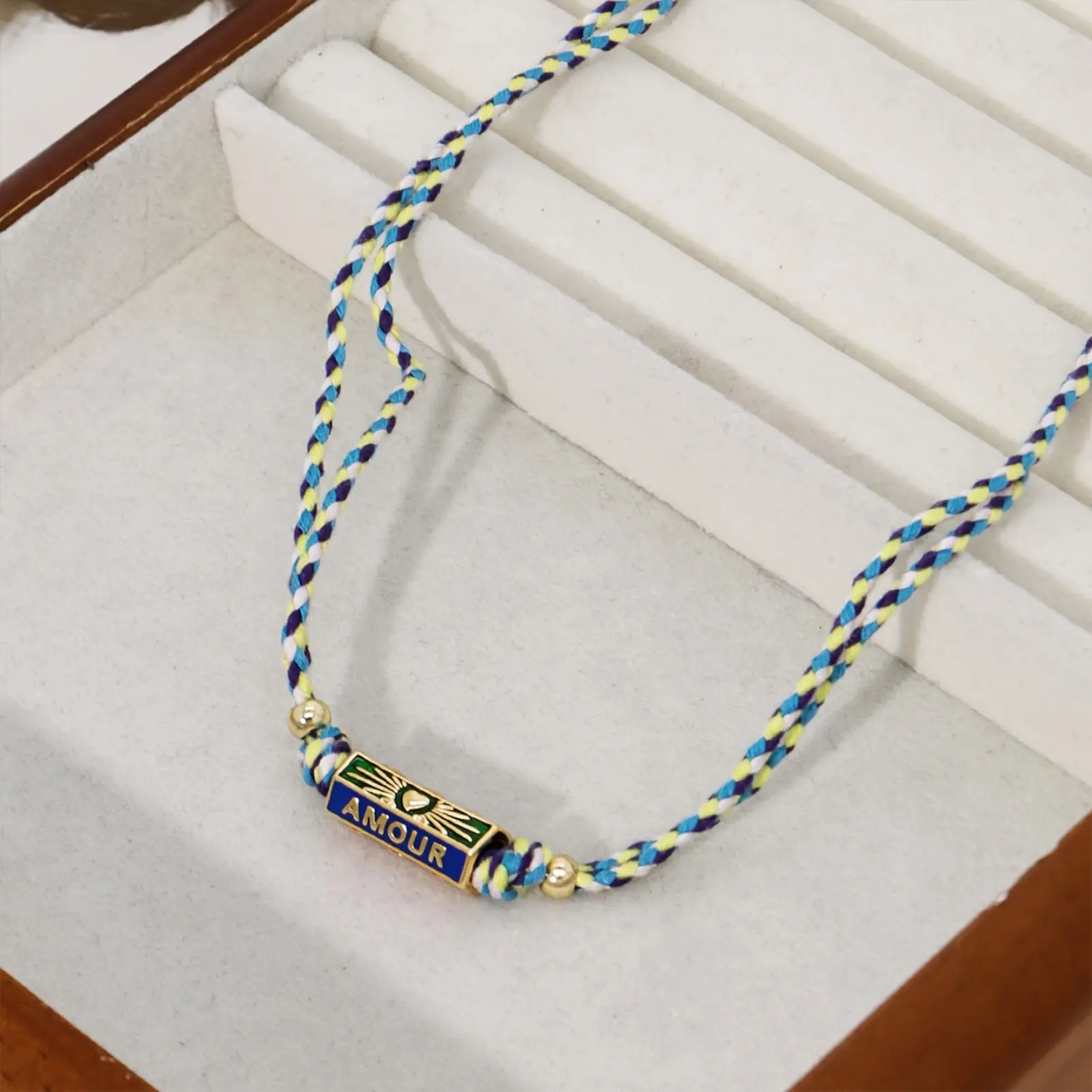 Bohemian Style Colored Rope Necklace For Women Simple Retro Love Colored Couple Necklace Trendy Neck Ornament Neck Chain