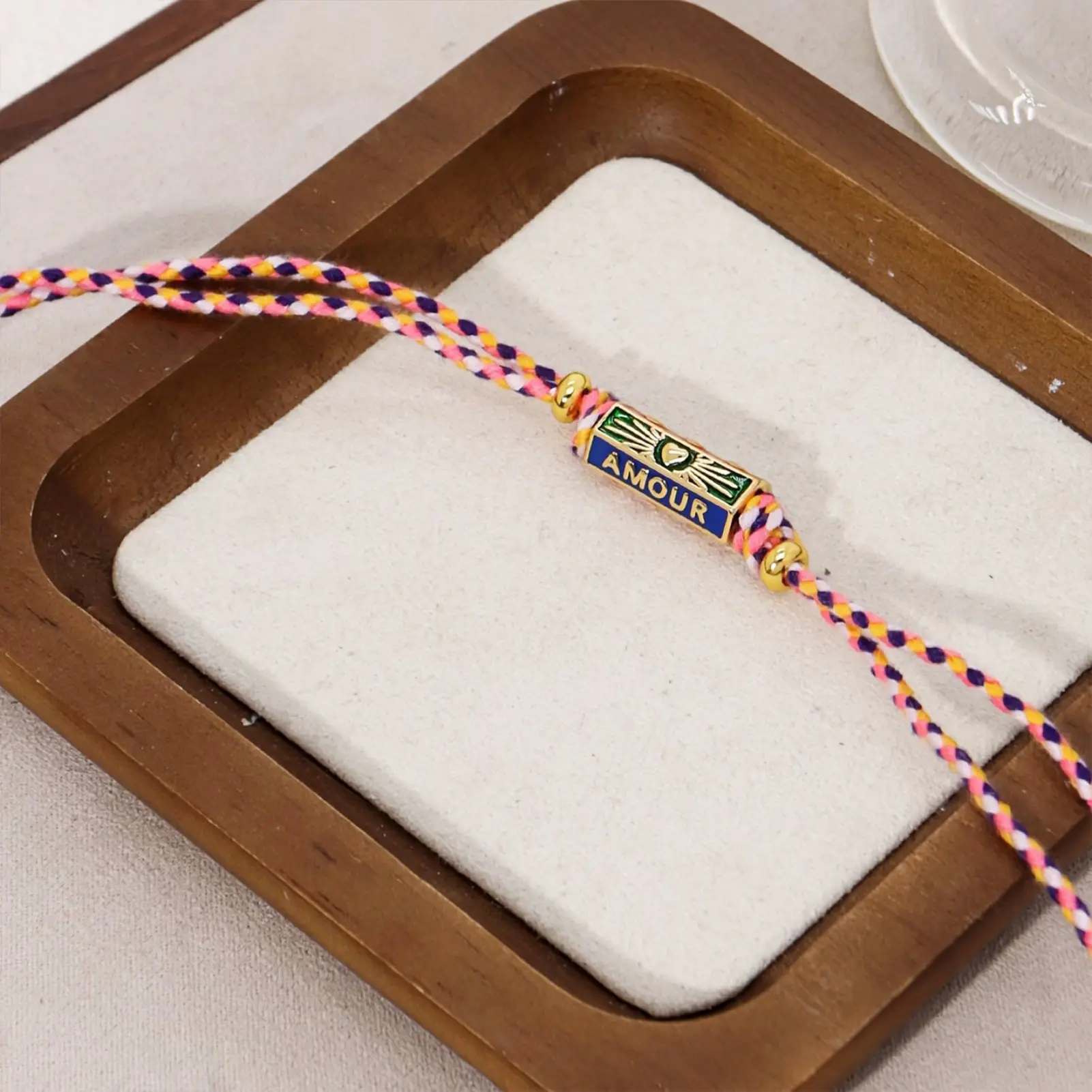 Bohemian Style Colored Rope Necklace For Women Simple Retro Love Colored Couple Necklace Trendy Neck Ornament Neck Chain