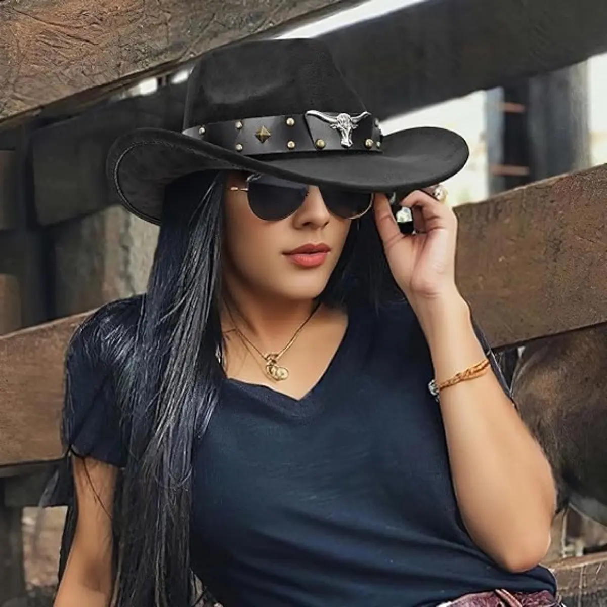 New Western Style Cowboy Hat For Men And Women Retro Wide Brimmed Gentleman's Hat Cowgirl Jazz Hat Summer Fashionable Sun Hats