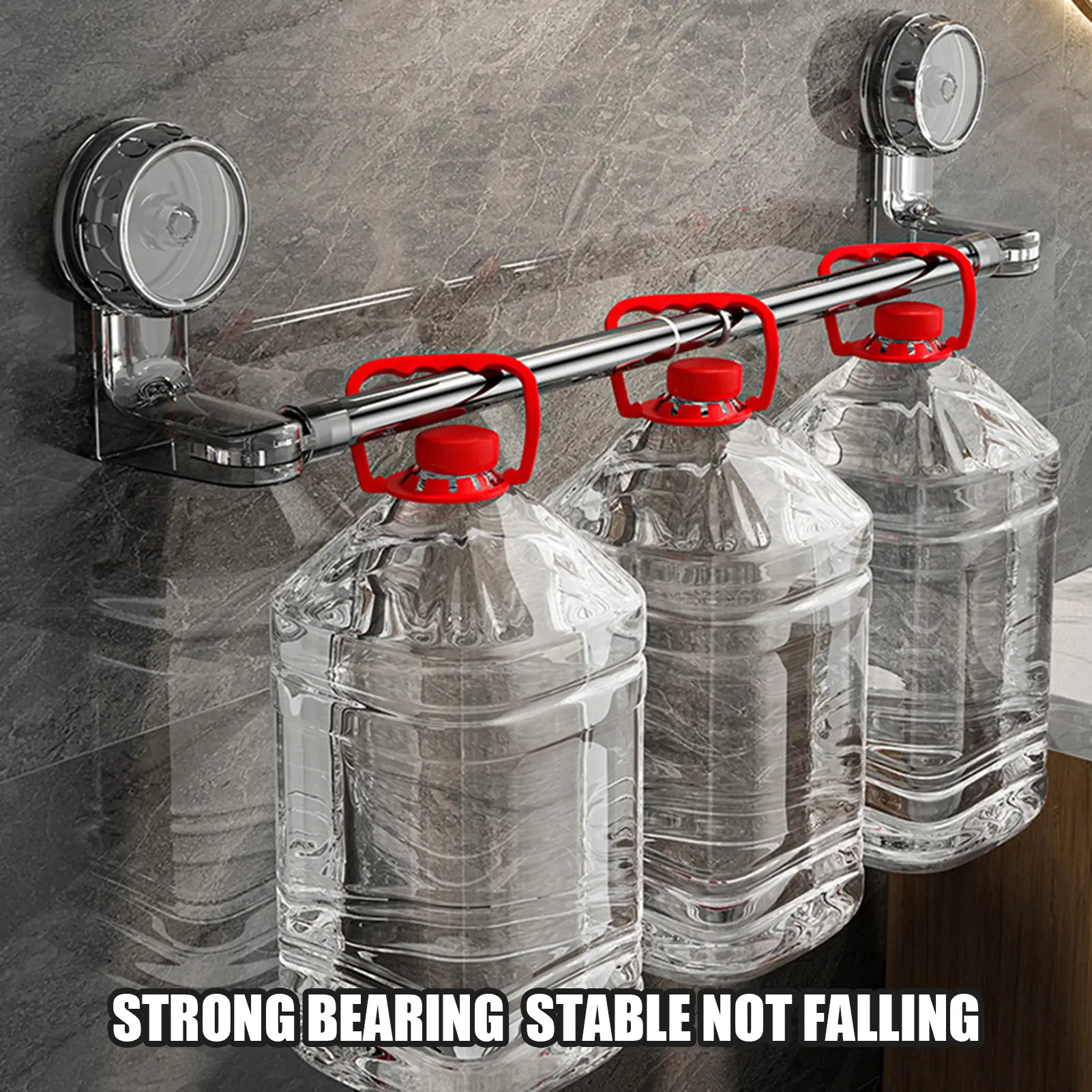 L35/59/75cm Bathroom Storage Rack Scalable Suction Cup Storage Rod For Towels Bath Towels Clothes Non Perforated Organizer Pole