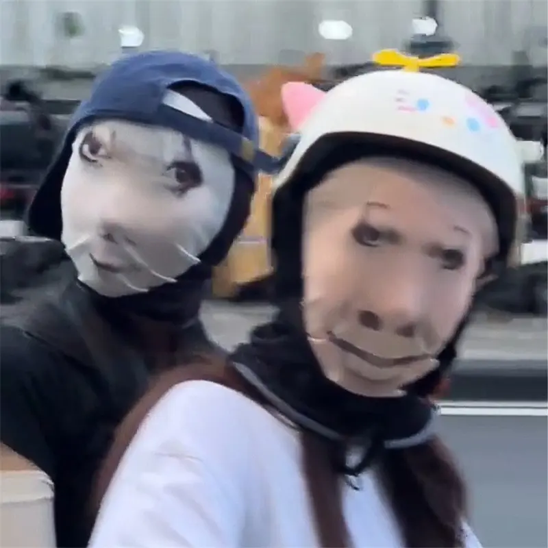 Funny Headgear For Men And Women Creative Panda Head Dragon Picture Headgear Teasing Parodying Mesh Headbands Hair Accessories