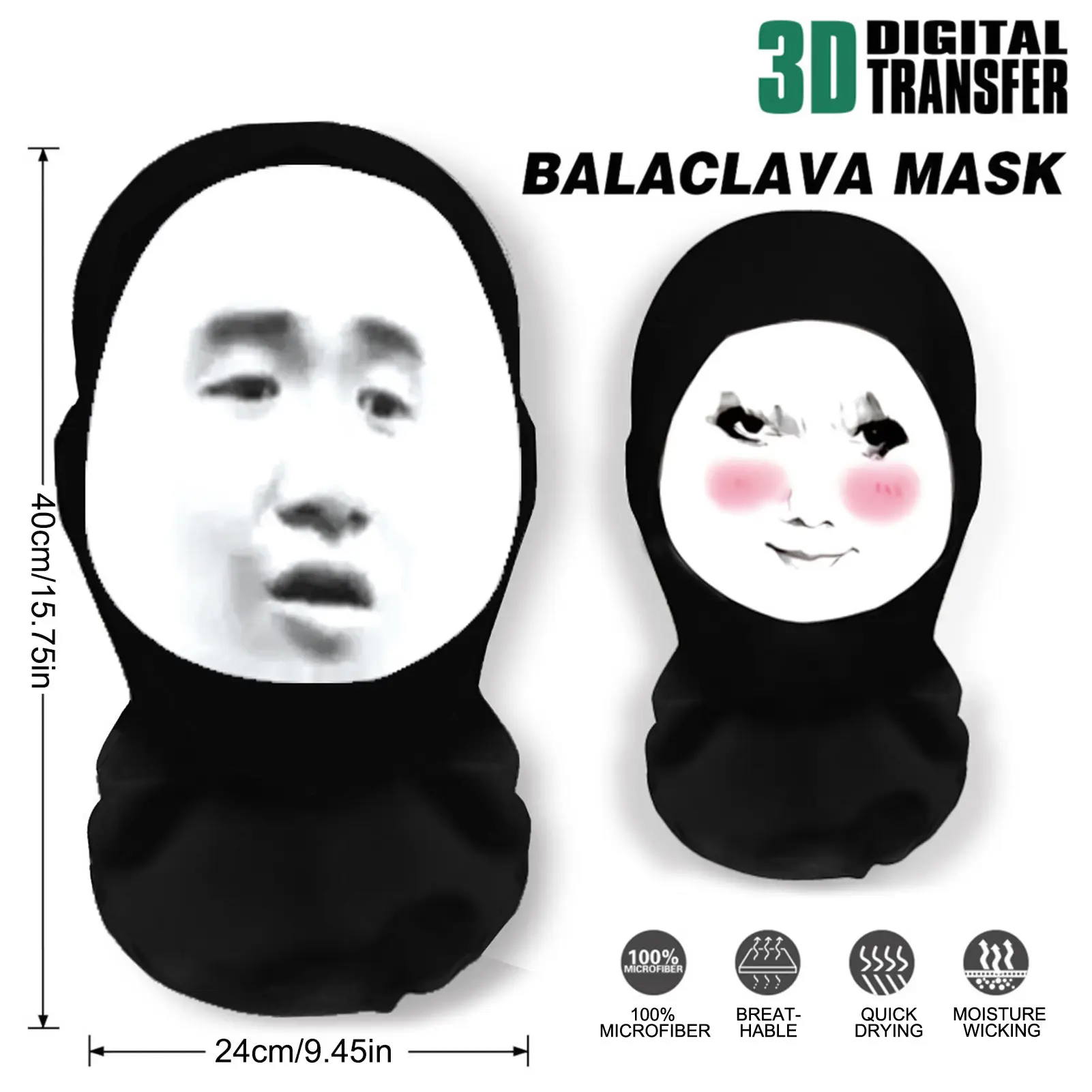 Funny Headgear For Men And Women Creative Panda Head Dragon Picture Headgear Teasing Parodying Mesh Headbands Hair Accessories