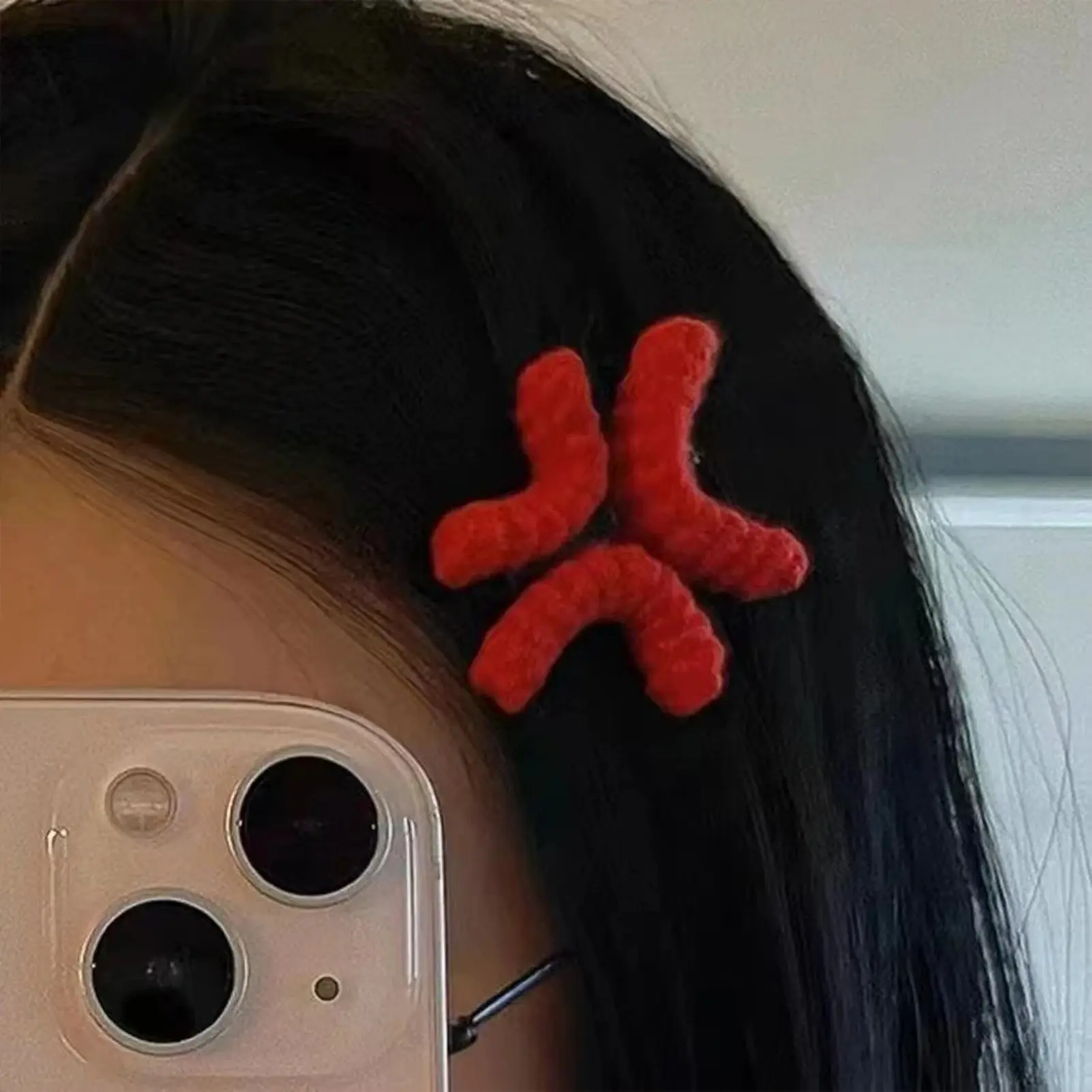 Creative Crochet Hair Clip For Girls Hand Woven Yarn Barrettes Women's Cartoon Funny Duckbill Clip Hair Accessories Hairpin