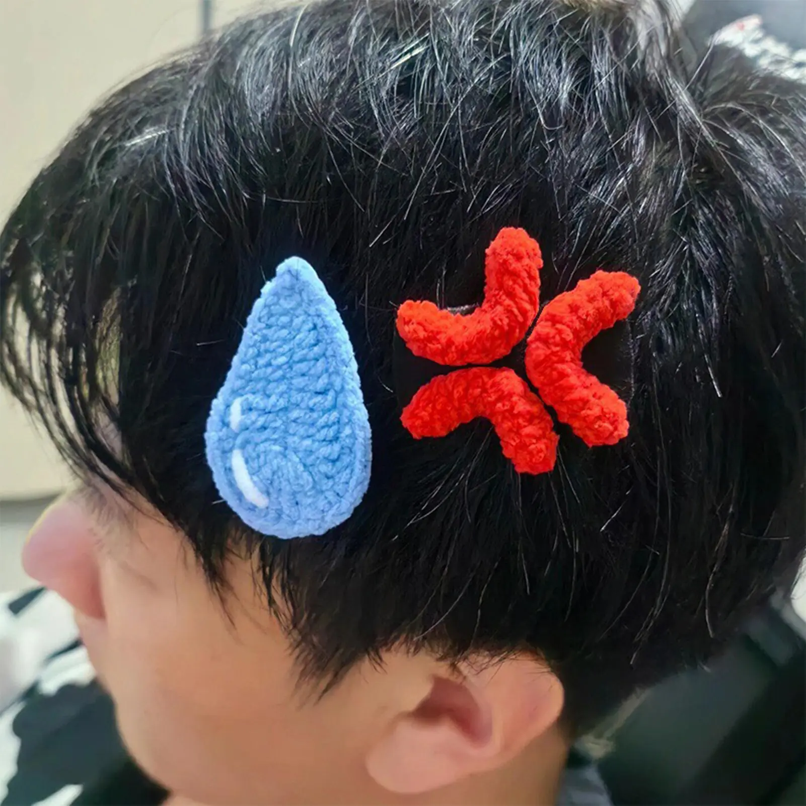 Creative Crochet Hair Clip For Girls Hand Woven Yarn Barrettes Women's Cartoon Funny Duckbill Clip Hair Accessories Hairpin
