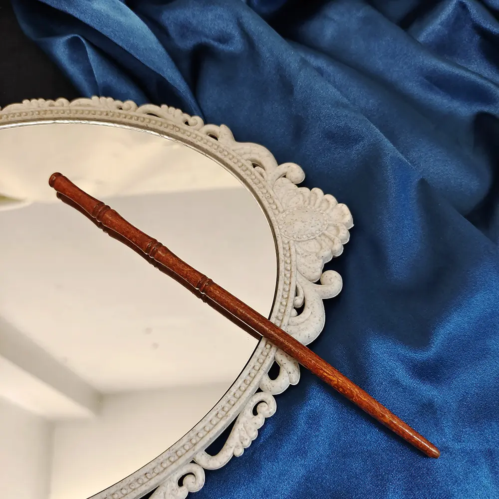 Retro Chinese Hairpin with Durable Faux Ebonized Wood Material Hair Chopsticks for Valentine's Day Christmas Gift
