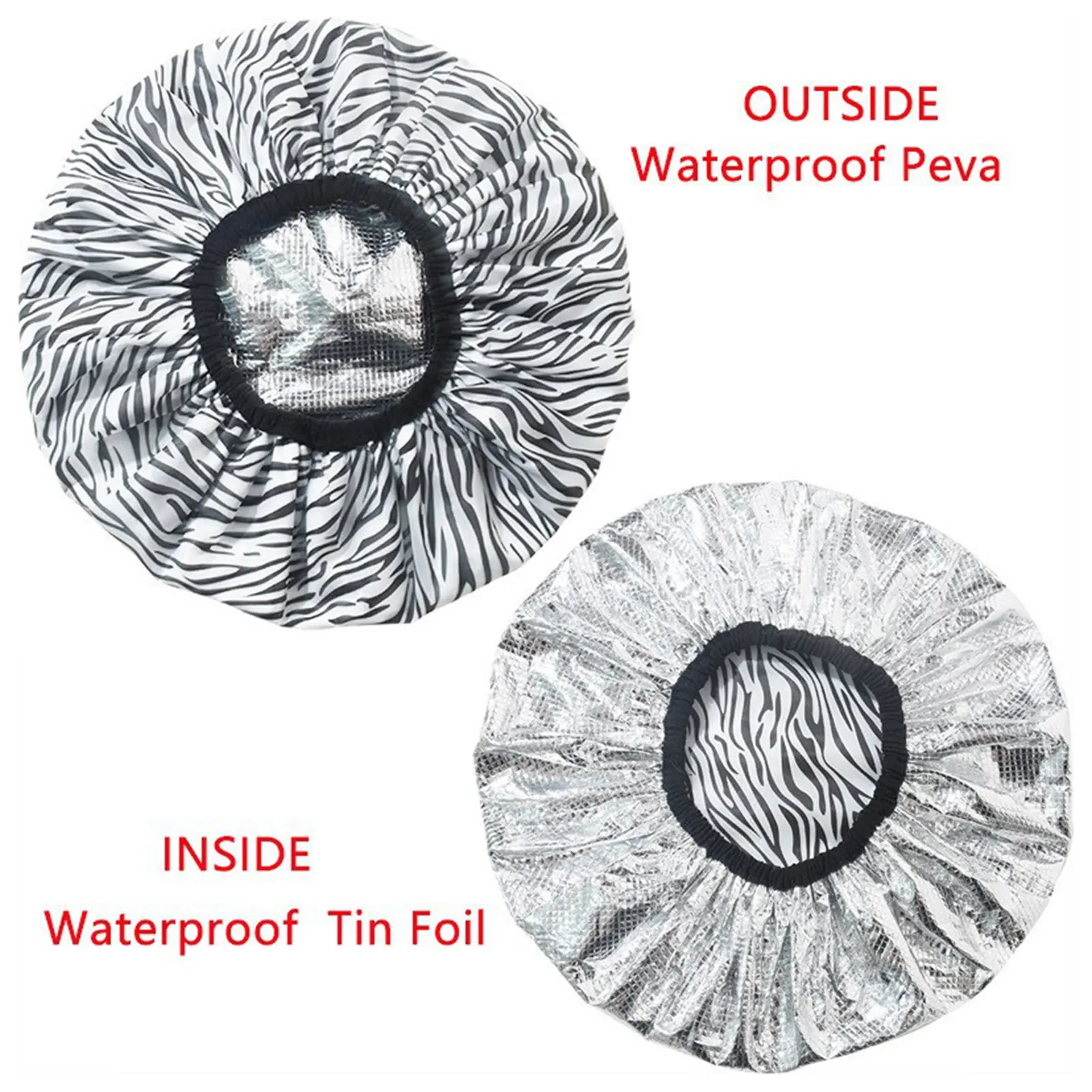 Aluminum Foil Hair Heat Cap For Men And Women Plug In Free Self Heating Film Cap Hair Dye Oil Curly Hair Styling Hair Cap