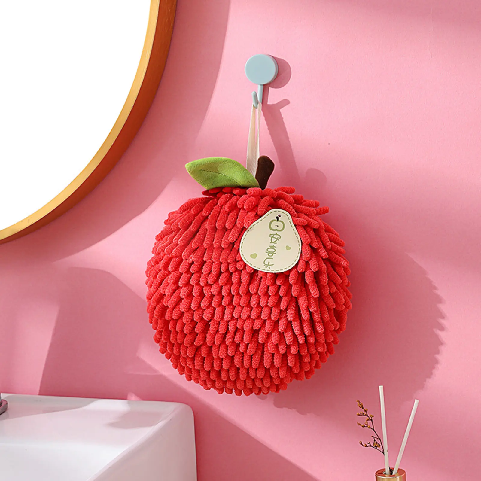 Cartoon Fruit Hand Towel Kitchen Quick Drying Cloth Hanging Thickened Hand Towel For Kitchen Bathroom Creative Handkerchief