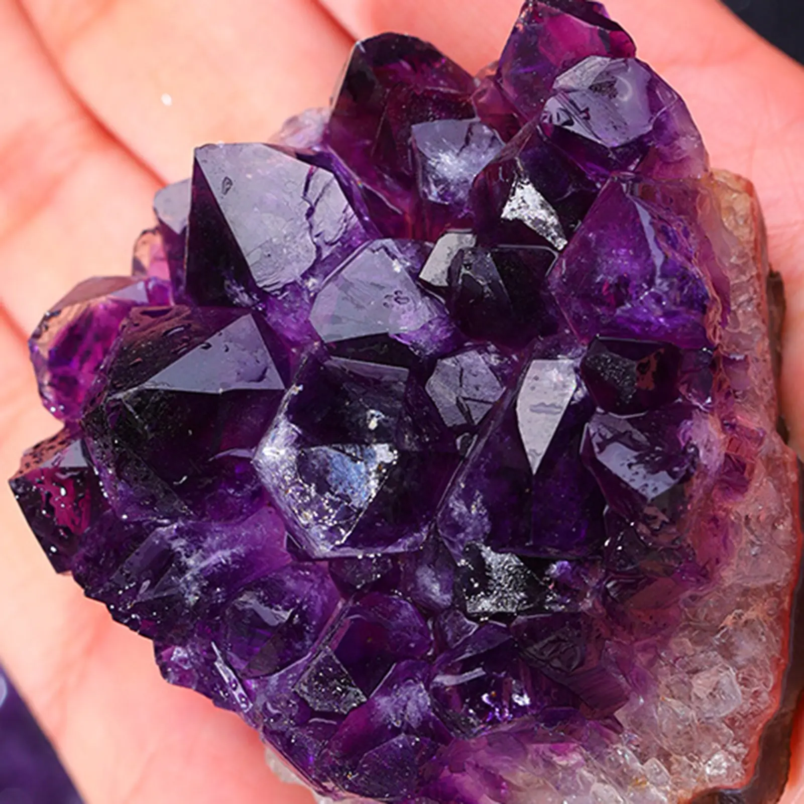 Amethyst Home Decor Ornament Natural Amethyst Block Raw Stone Lucky Wealth Attraction Decoration Ornament For Home Office