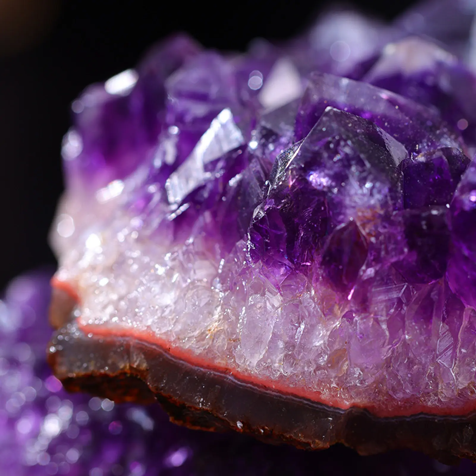 Amethyst Home Decor Ornament Natural Amethyst Block Raw Stone Lucky Wealth Attraction Decoration Ornament For Home Office