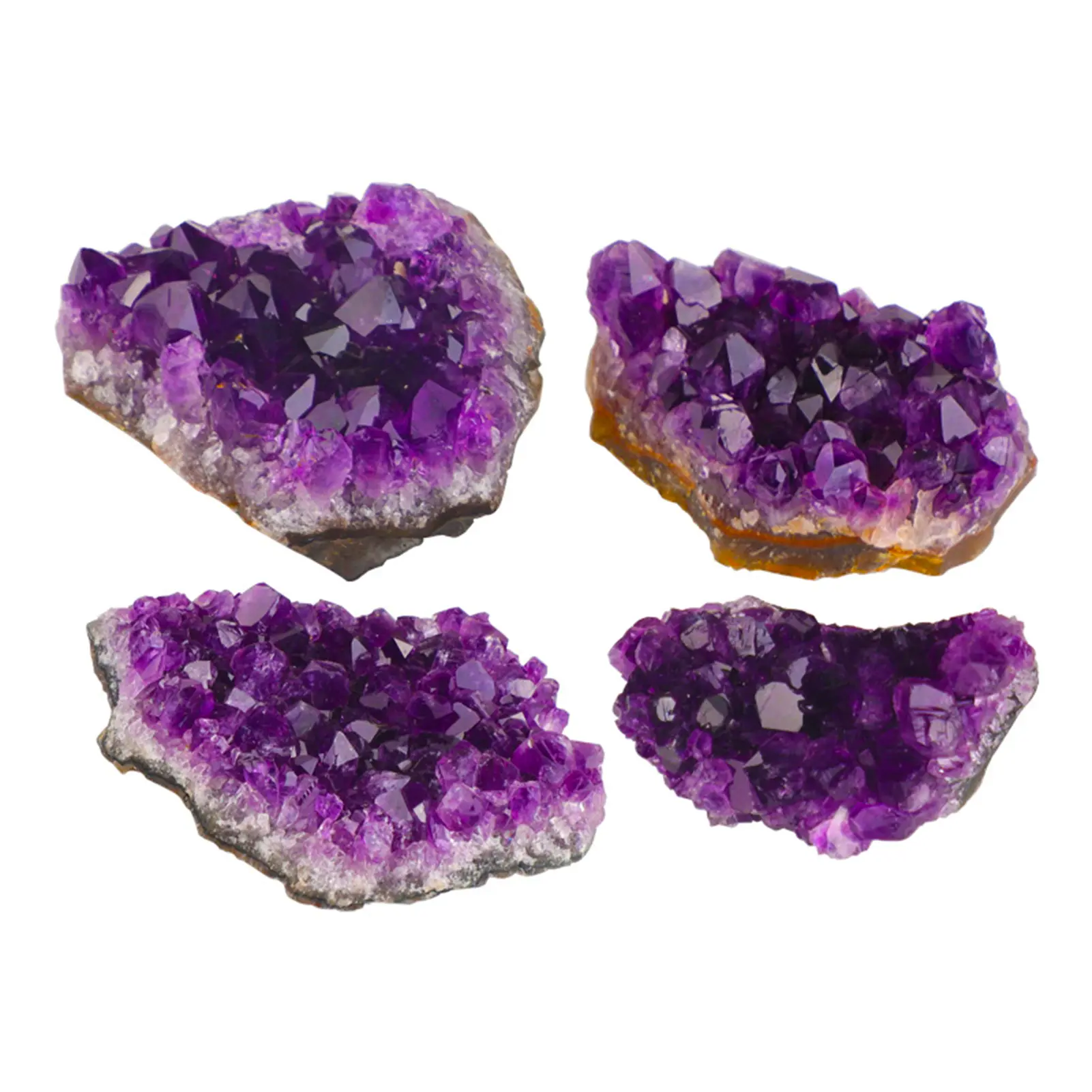 Amethyst Home Decor Ornament Natural Amethyst Block Raw Stone Lucky Wealth Attraction Decoration Ornament For Home Office