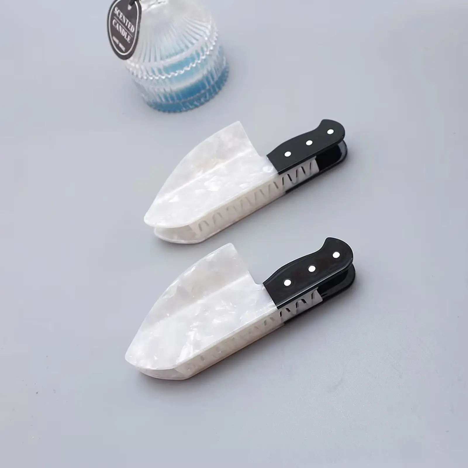 Creative Halloween Hair Claw For Women Simulated Knife Shaped Shark Hair Gripper Punk Style Hair Clip Party Hair Accessories