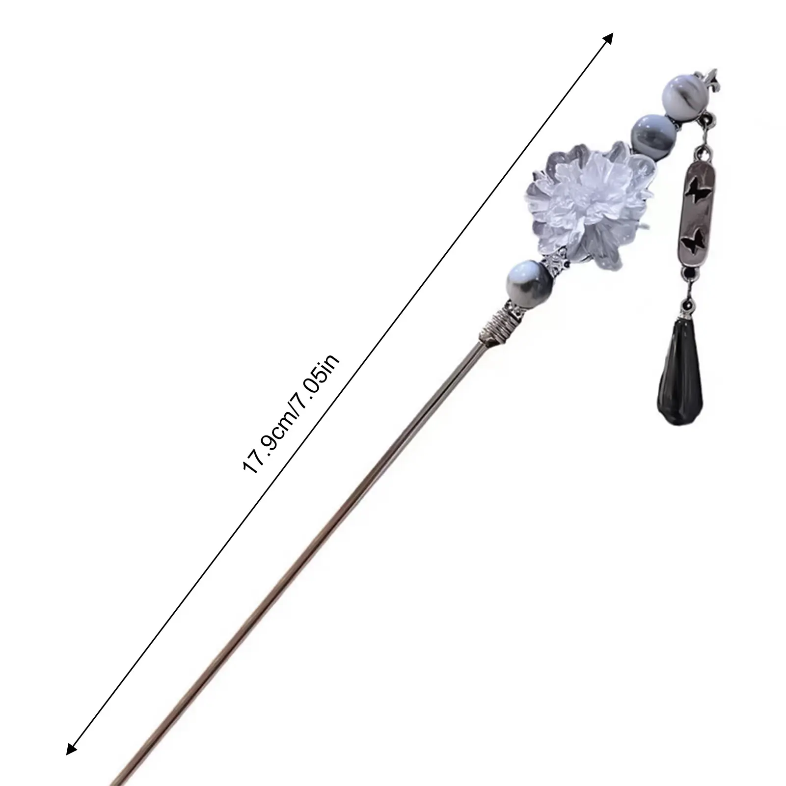Vintage Chinese Style Hair Stick Elegant Ink Wash Camellia Hairpin For Women Girls Spring Atmosphere Hair Accessory Girls Gifts