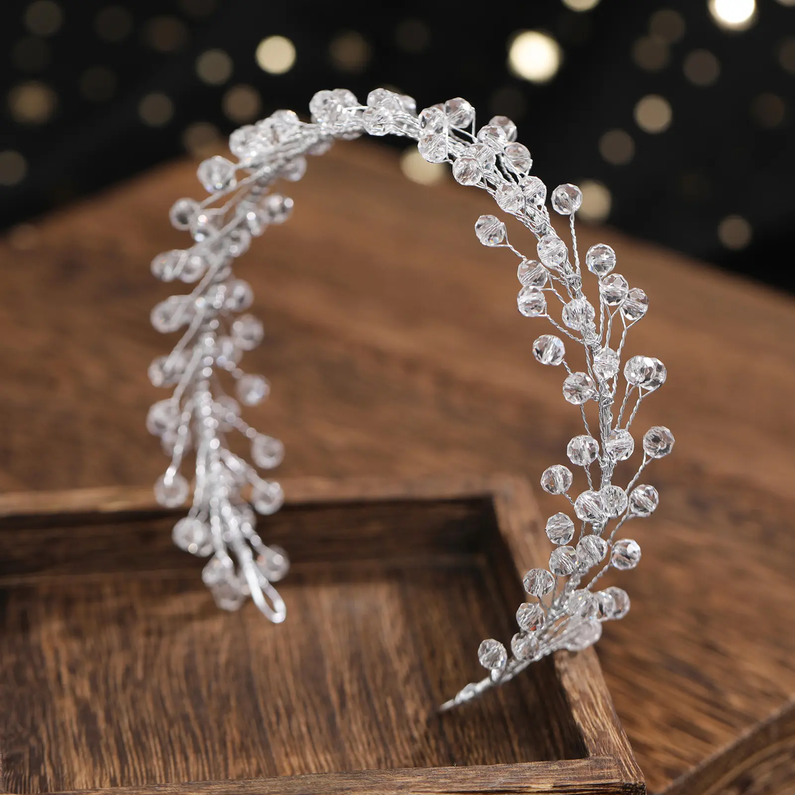 Elegant Crystal Headband For Women Exquisite Summer Beach Hair Accessories Girls Daily Metal Jewelry Hair Hoop Hair Band 1pc