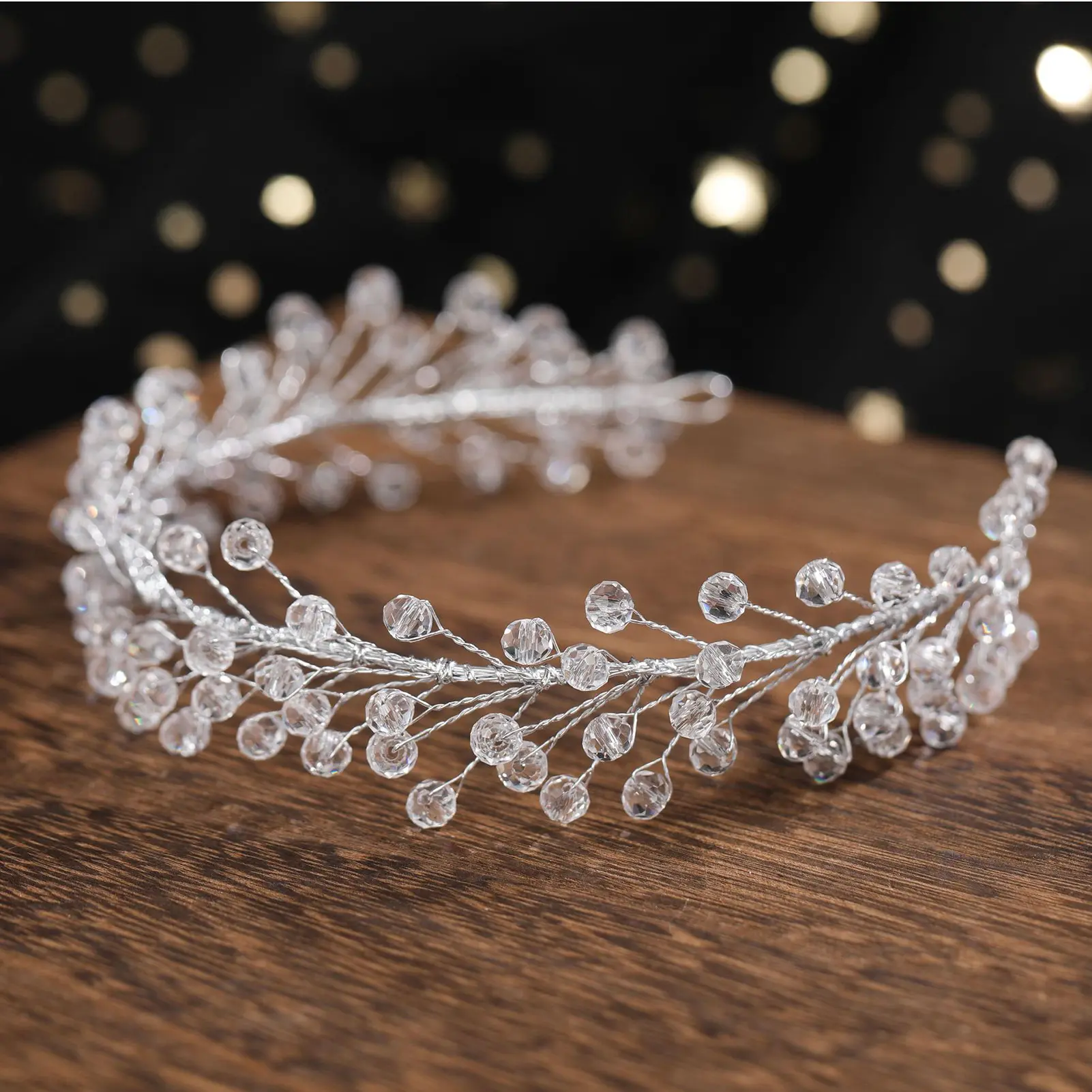 Elegant Crystal Headband For Women Exquisite Summer Beach Hair Accessories Girls Daily Metal Jewelry Hair Hoop Hair Band 1pc